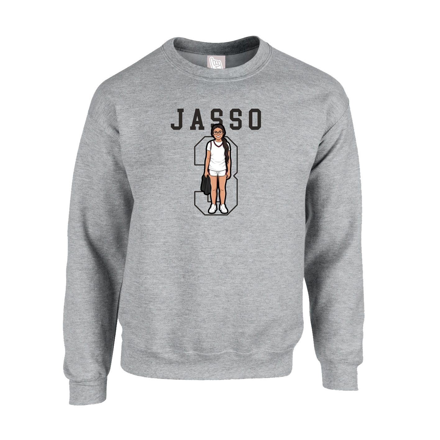Fleece Crew — Shirsey in Grey
