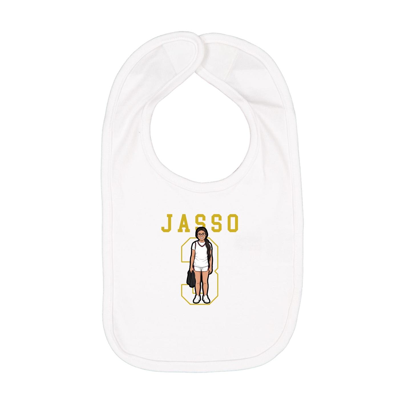 Infant Bib — Shirsey in White