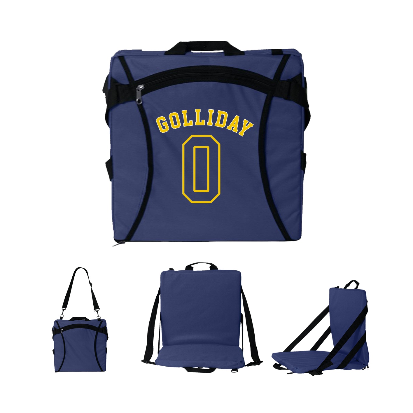 Folding Stadium Seat — Shirsey Arch in Navy