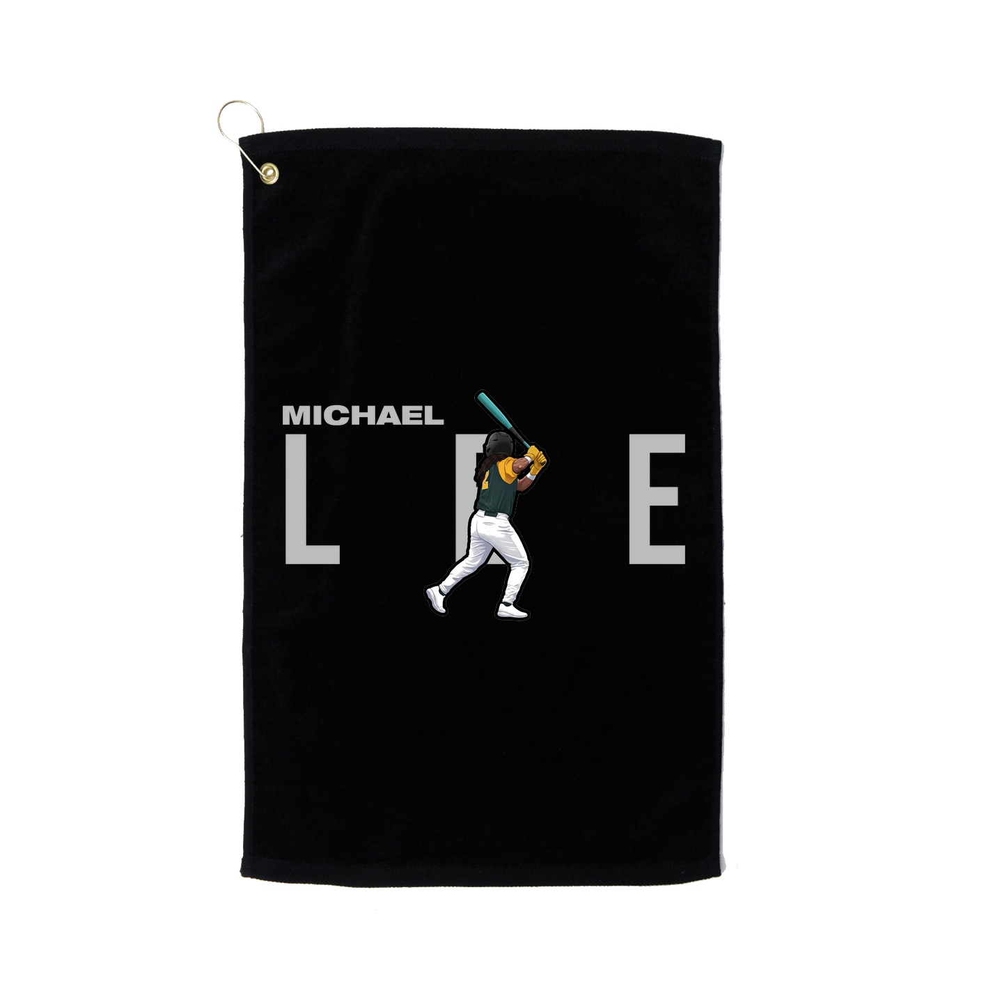Golf Towel — Player Name in Black