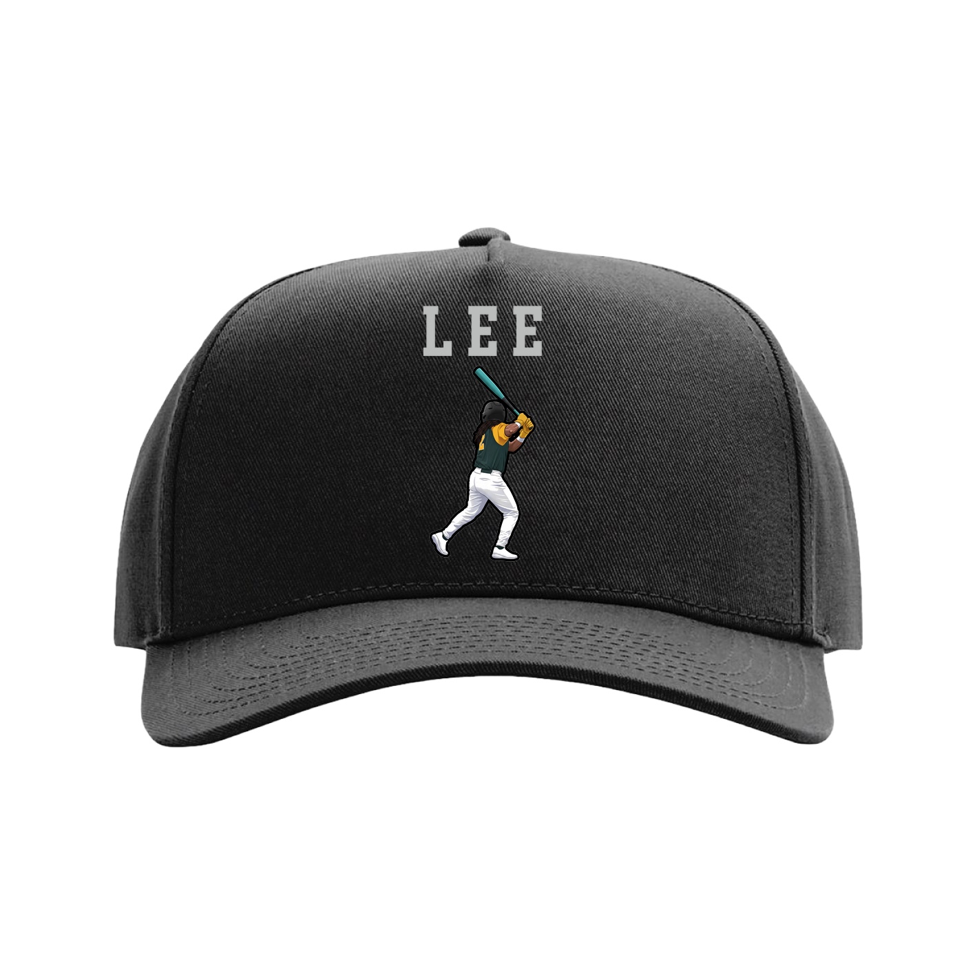 Full Fabric Five-Panel Champ Cap — Shirsey in Black