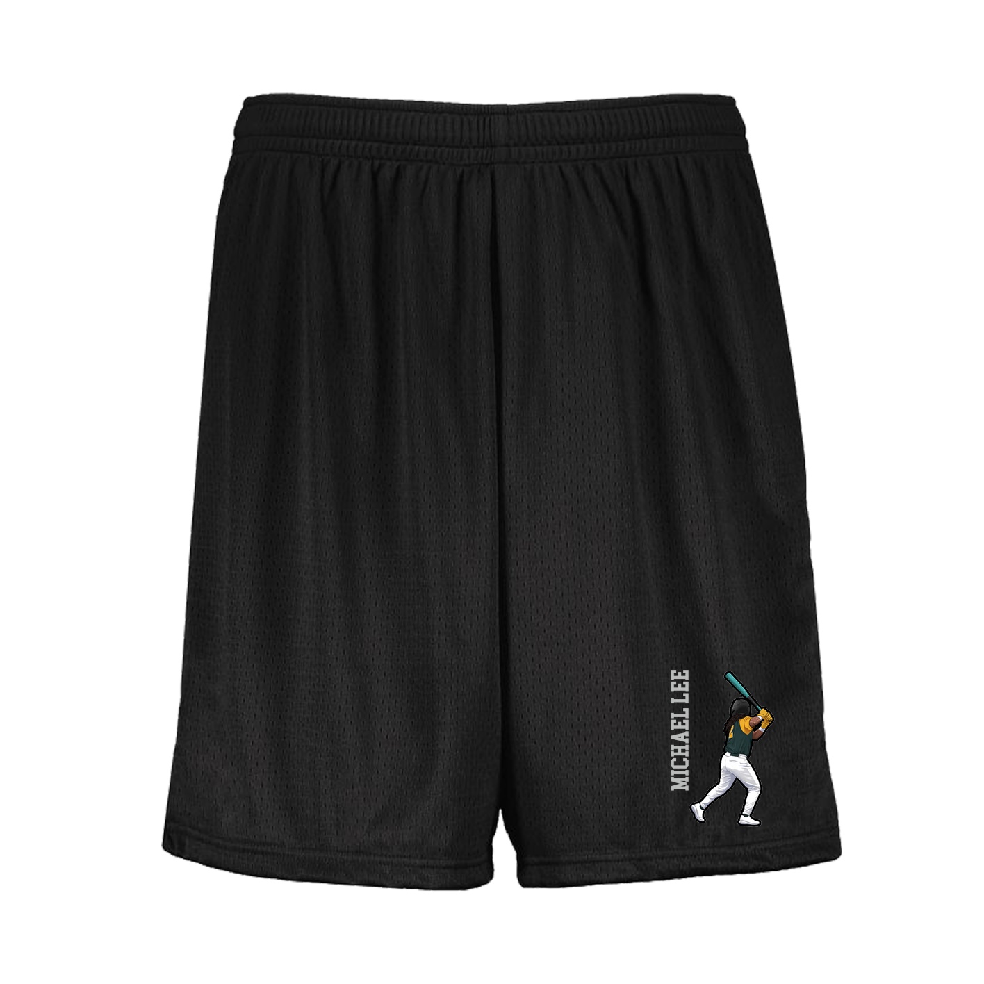 Shorts — Name Vertical in Black