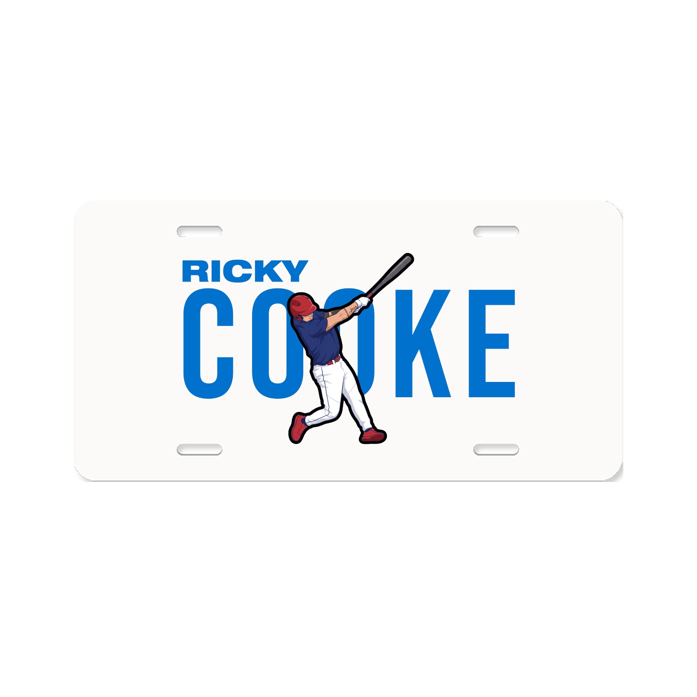 License Plate — Player Name in Classic