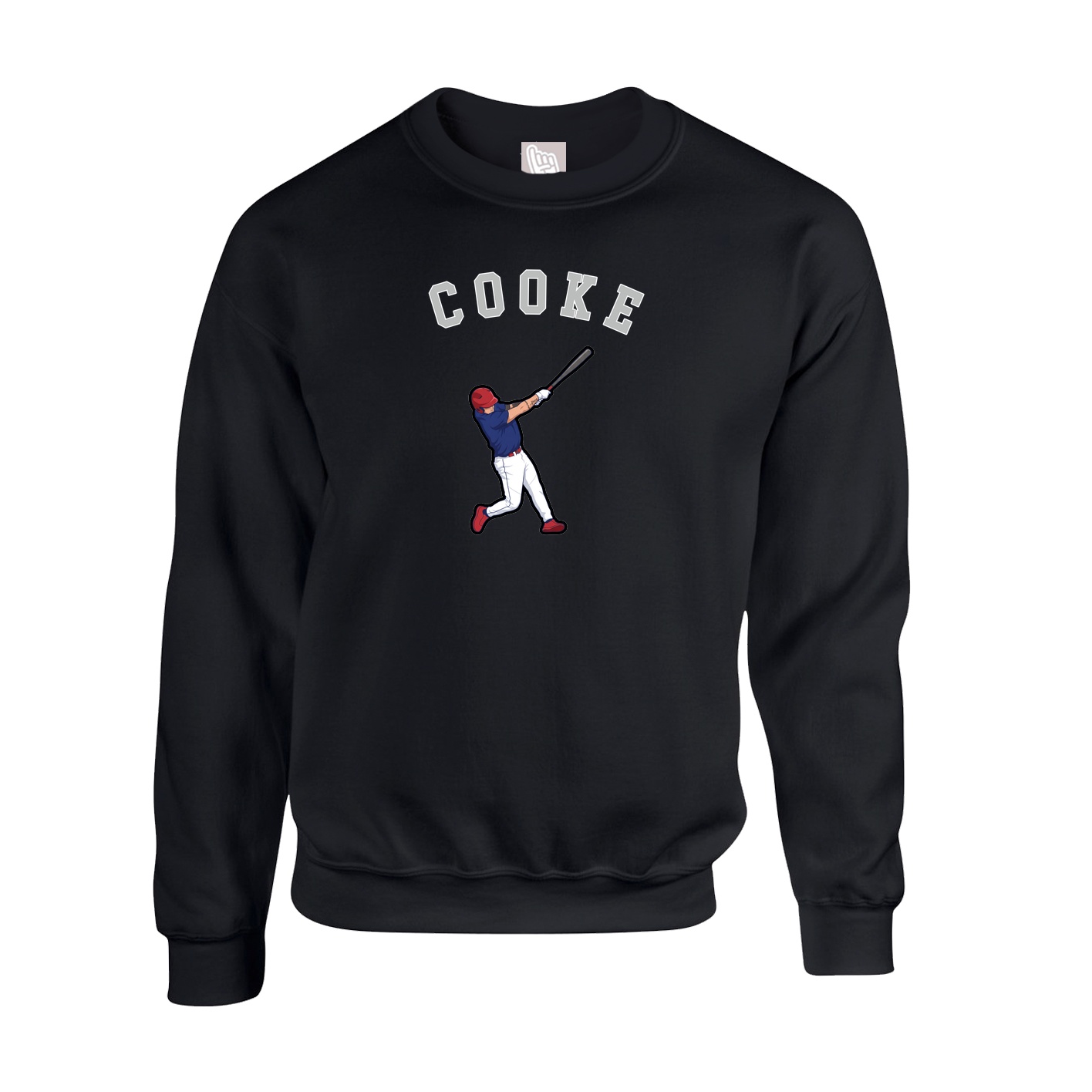 Fleece Crew — Shirsey Arch in Black