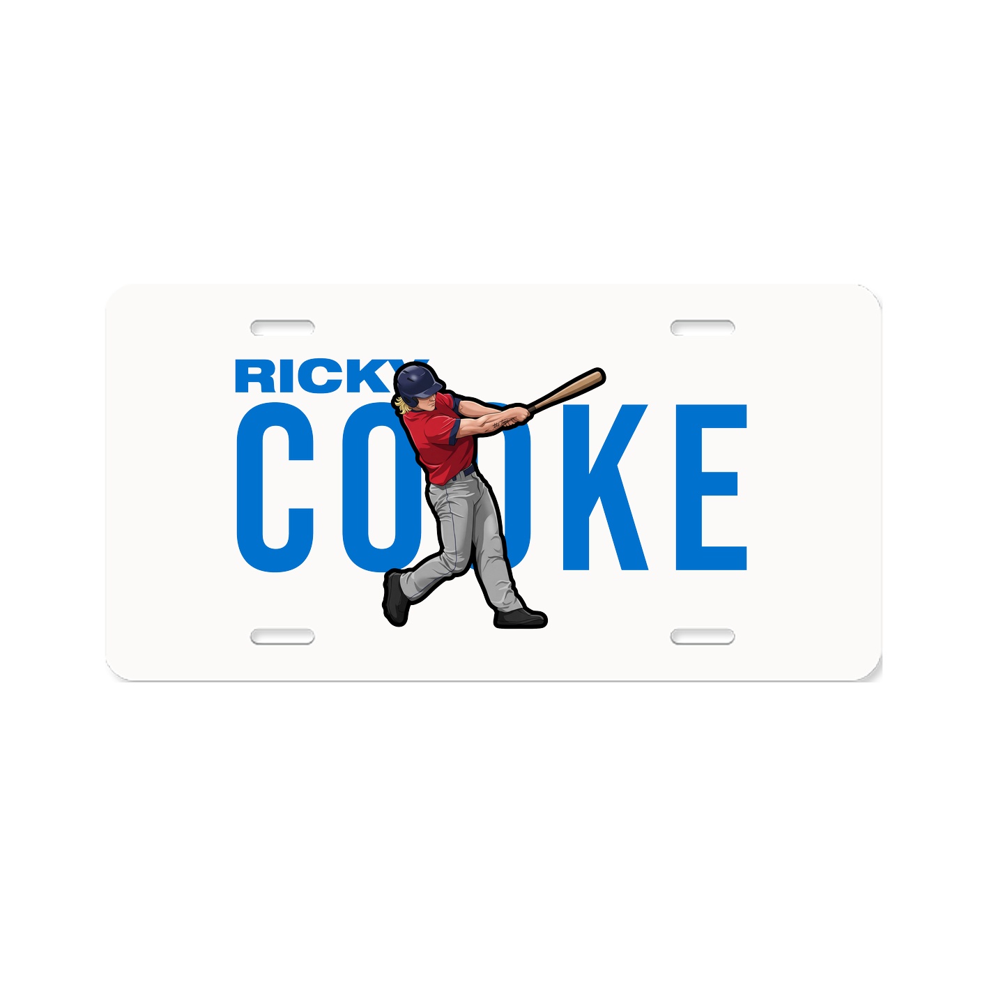License Plate — Player Name in Classic