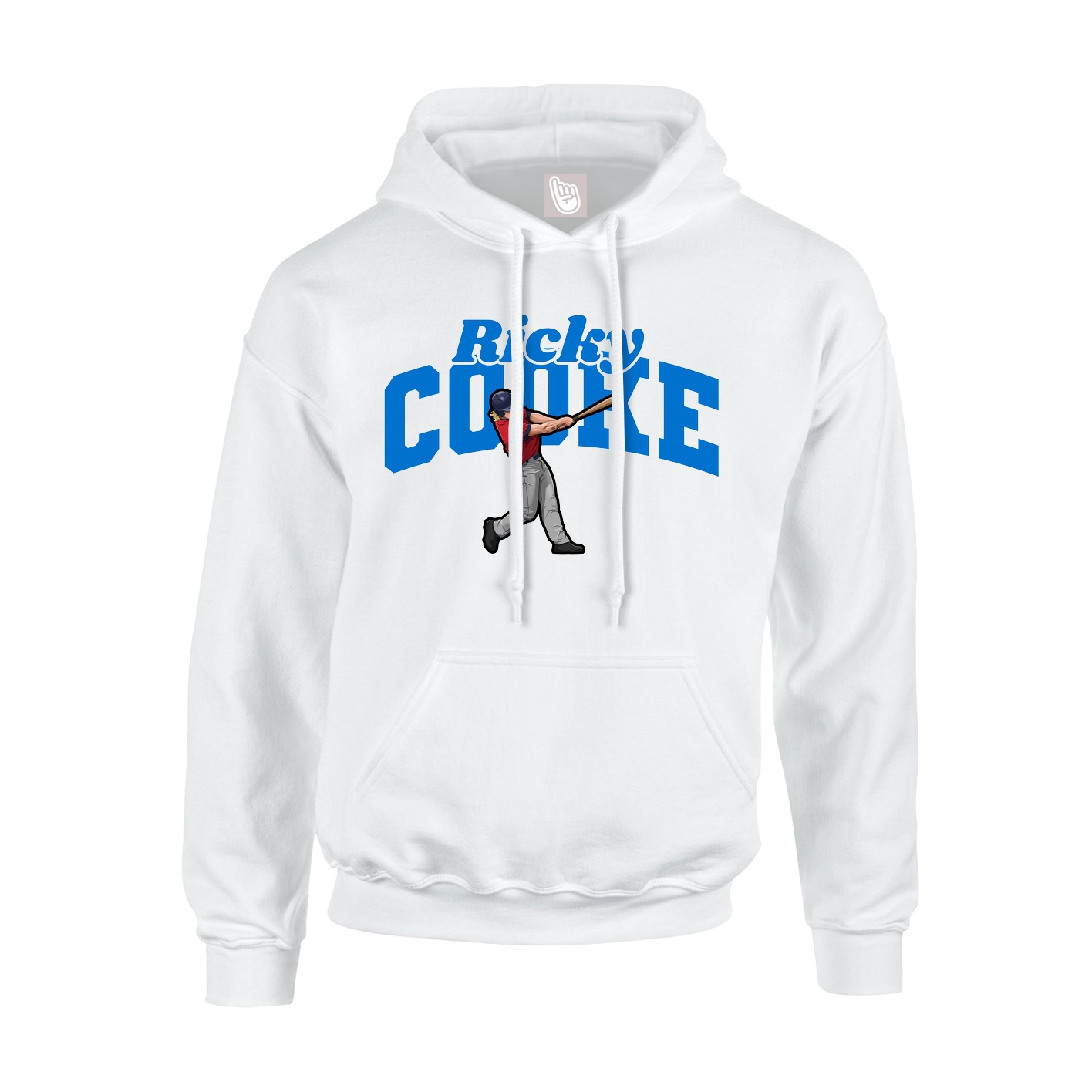 Hoodie — Signature Arch in White