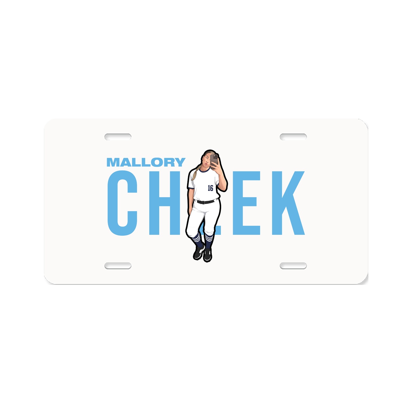 License Plate — Player Name in Classic