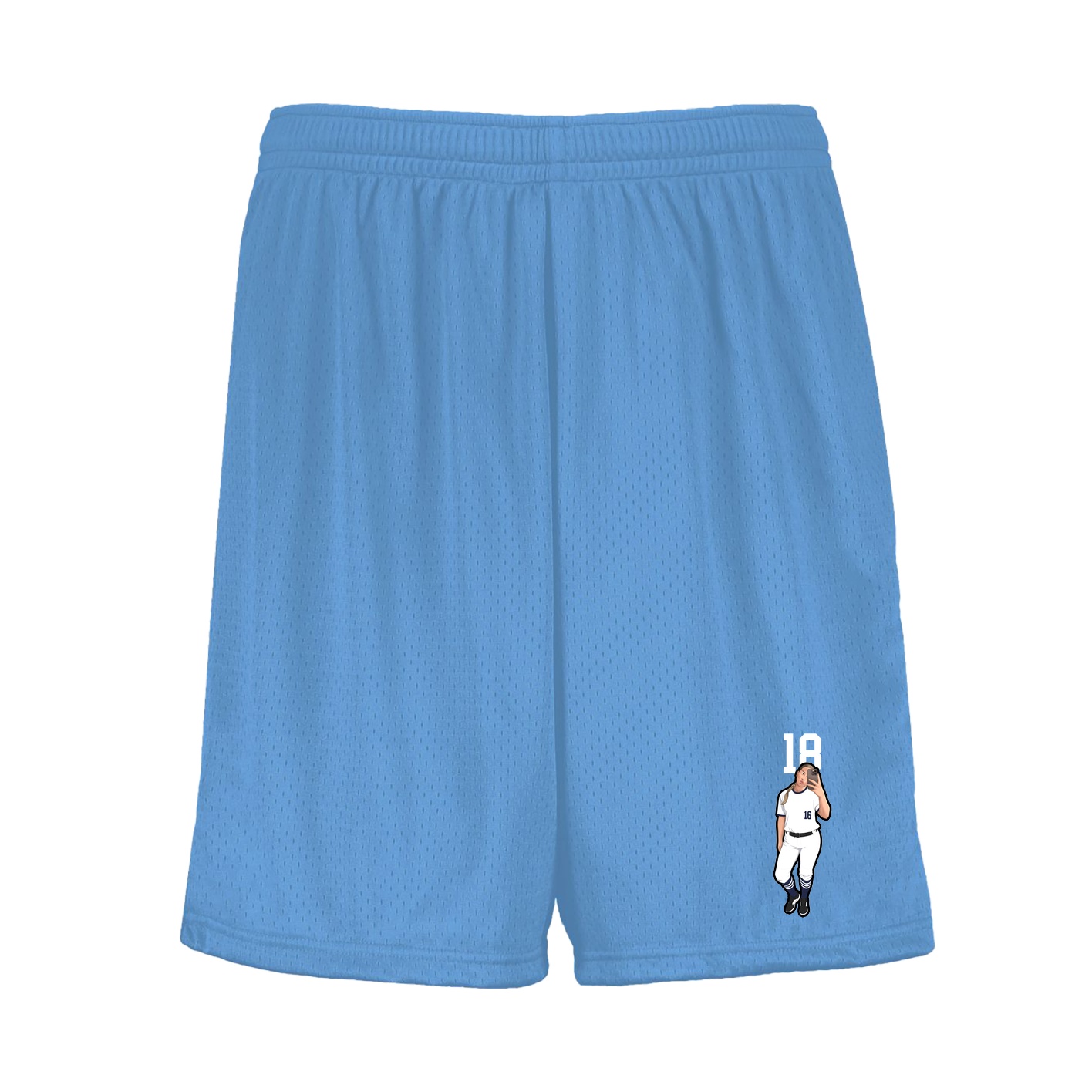 Shorts — Number Top in Light Blue