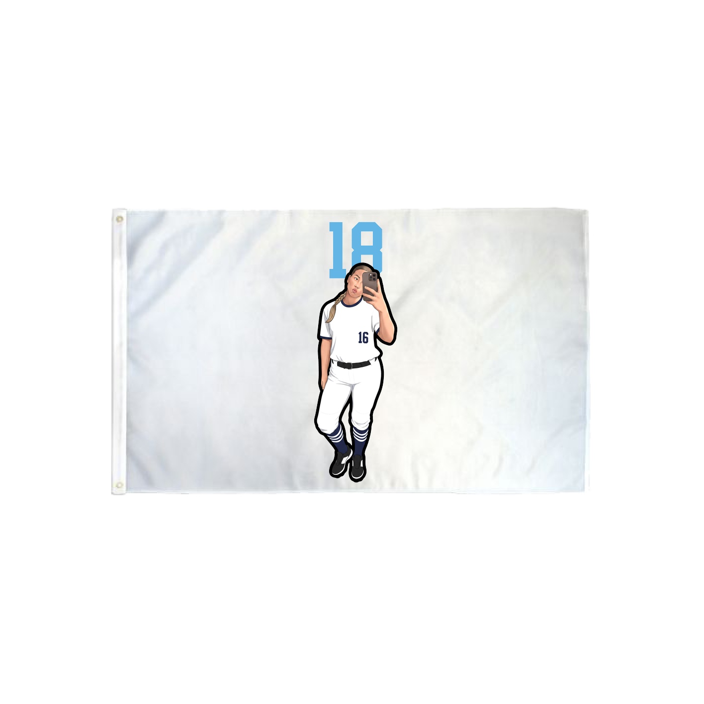 3x5 Flag — Number Top in Classic