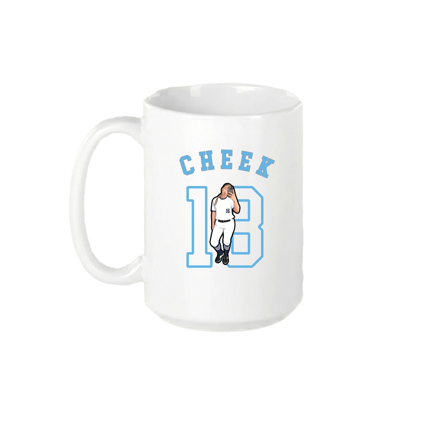 15oz Coffee Mug — Shirsey Arch in White
