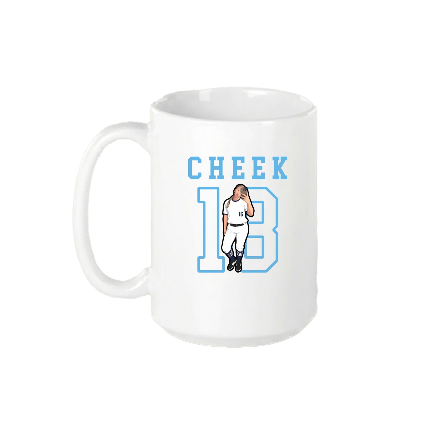15oz Coffee Mug — Shirsey in White