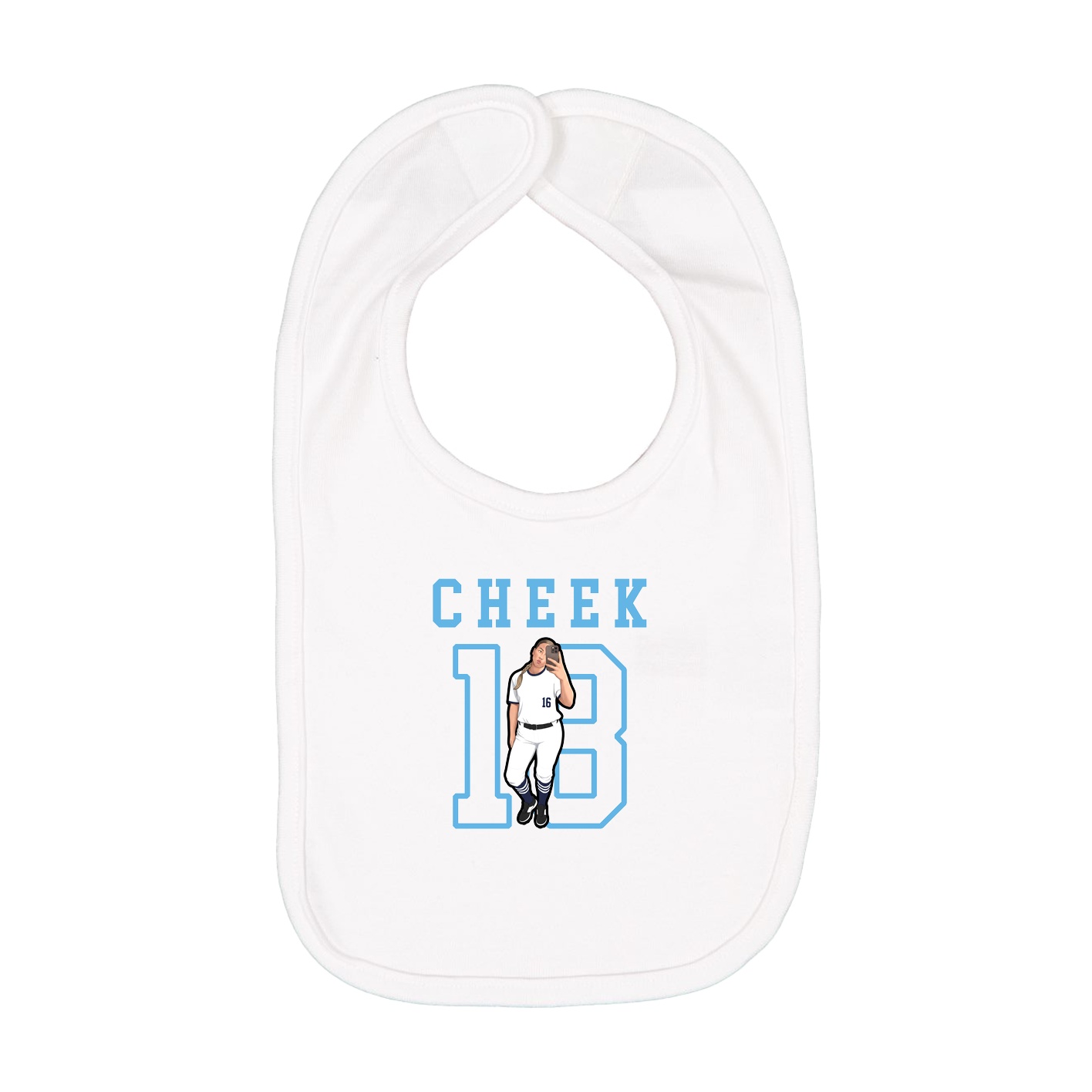 Infant Bib — Shirsey in White