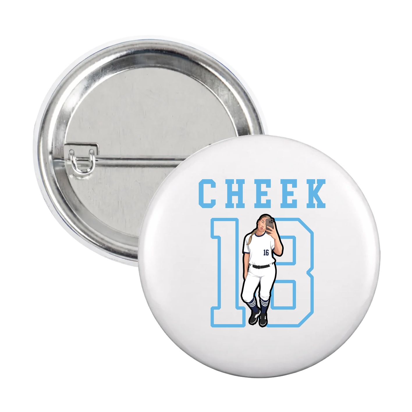 Game Day Button — Shirsey in White