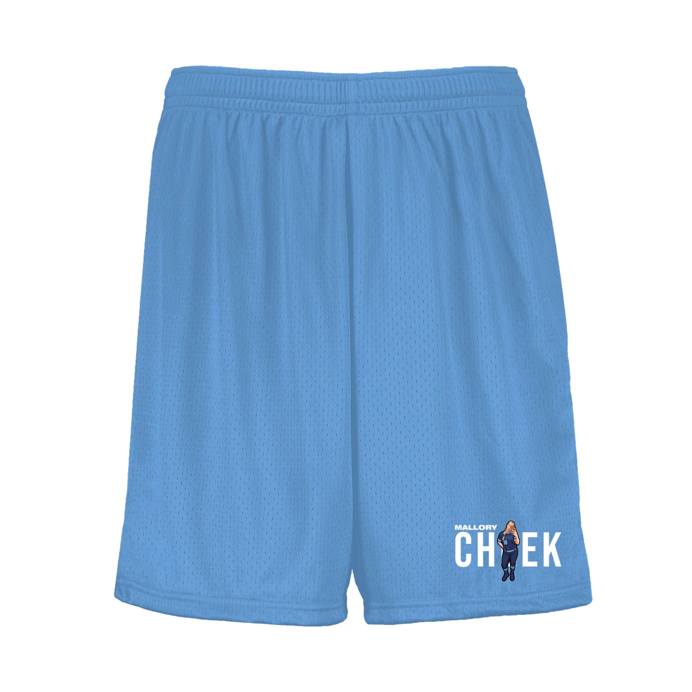 Shorts — Player Name in Light Blue