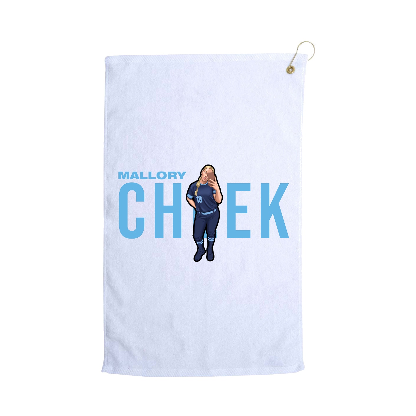 Golf Towel — Player Name in White