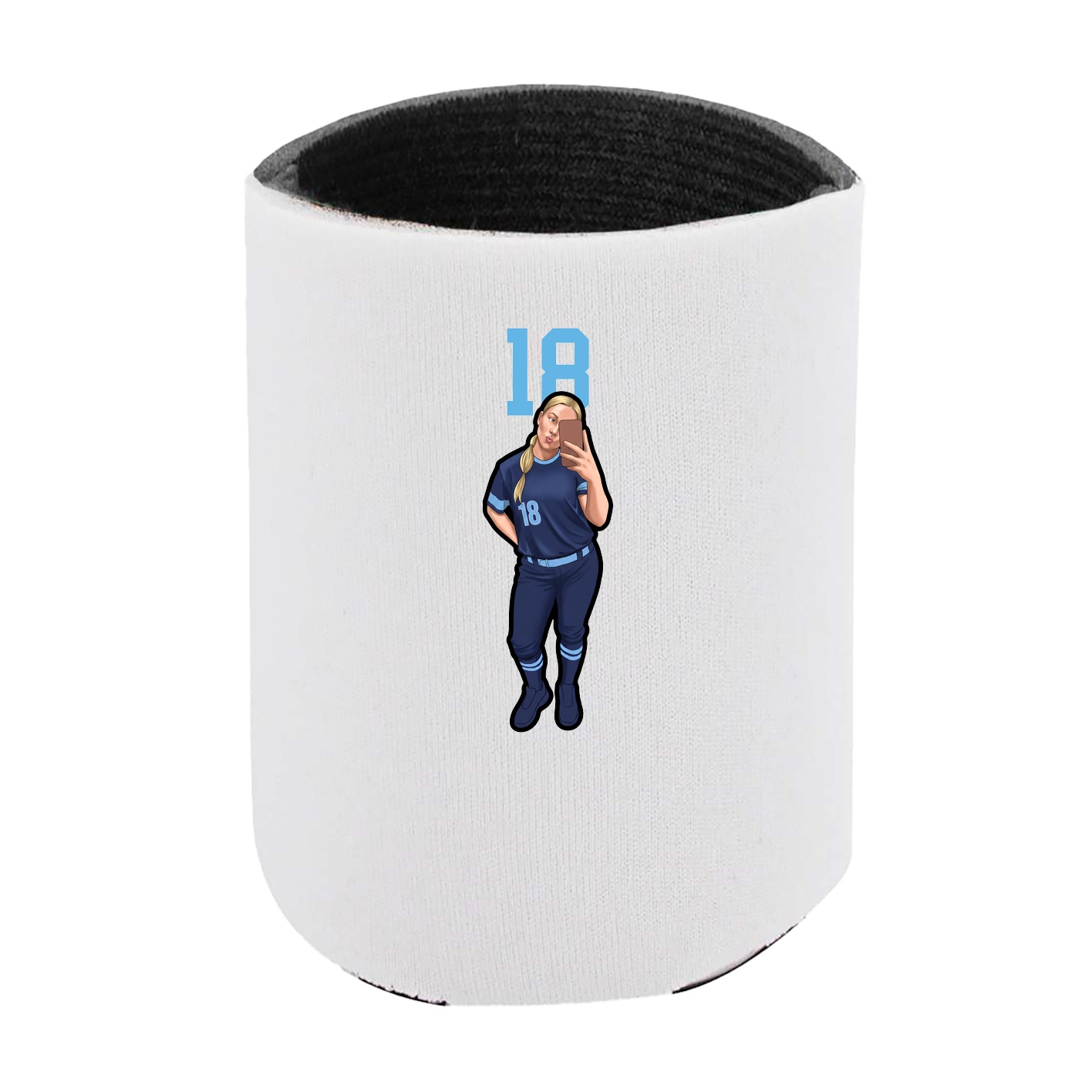 Can Holder — Number Top in White