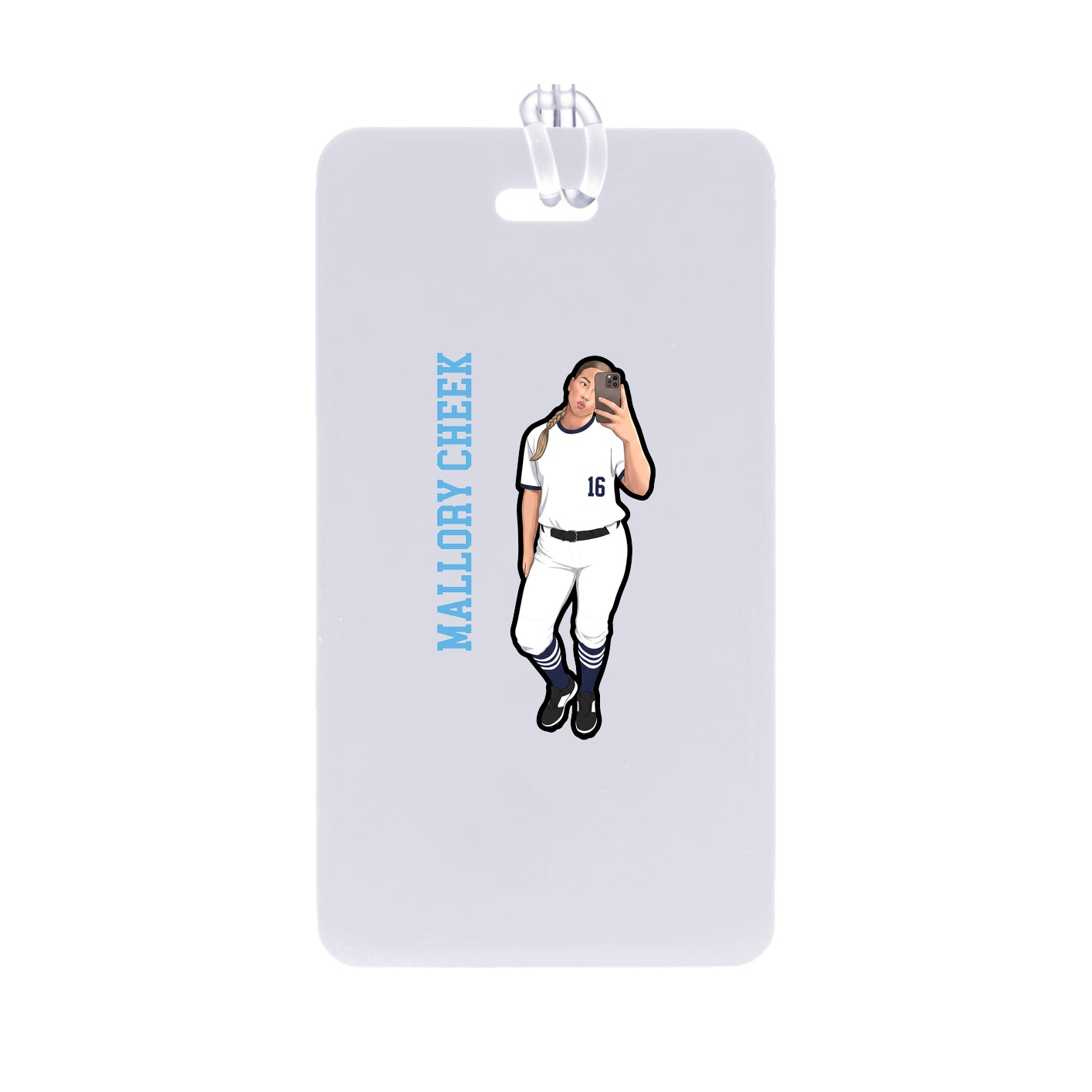 Bag Tag — Name Vertical in Classic