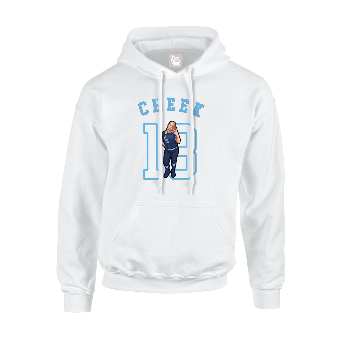 Hoodie — Shirsey Arch in White
