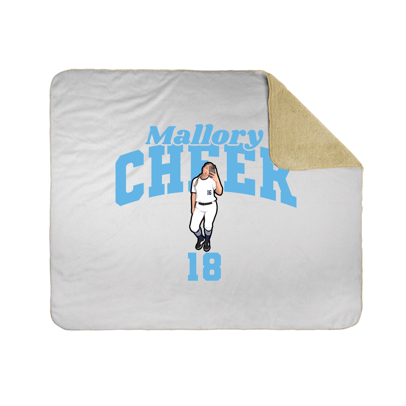Throw Blanket — Signature Arch in White