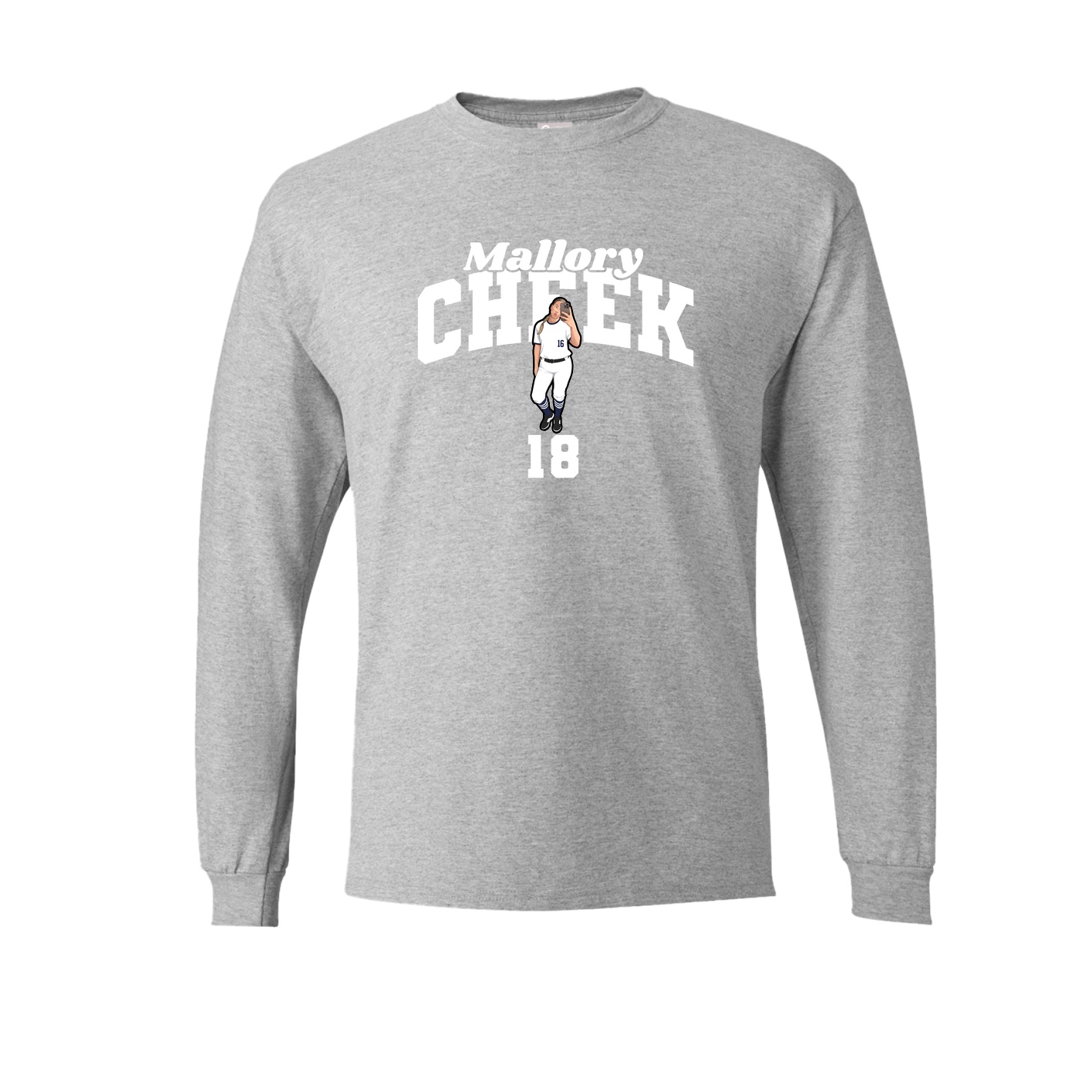 Long Sleeve Tee — Signature Arch in Grey