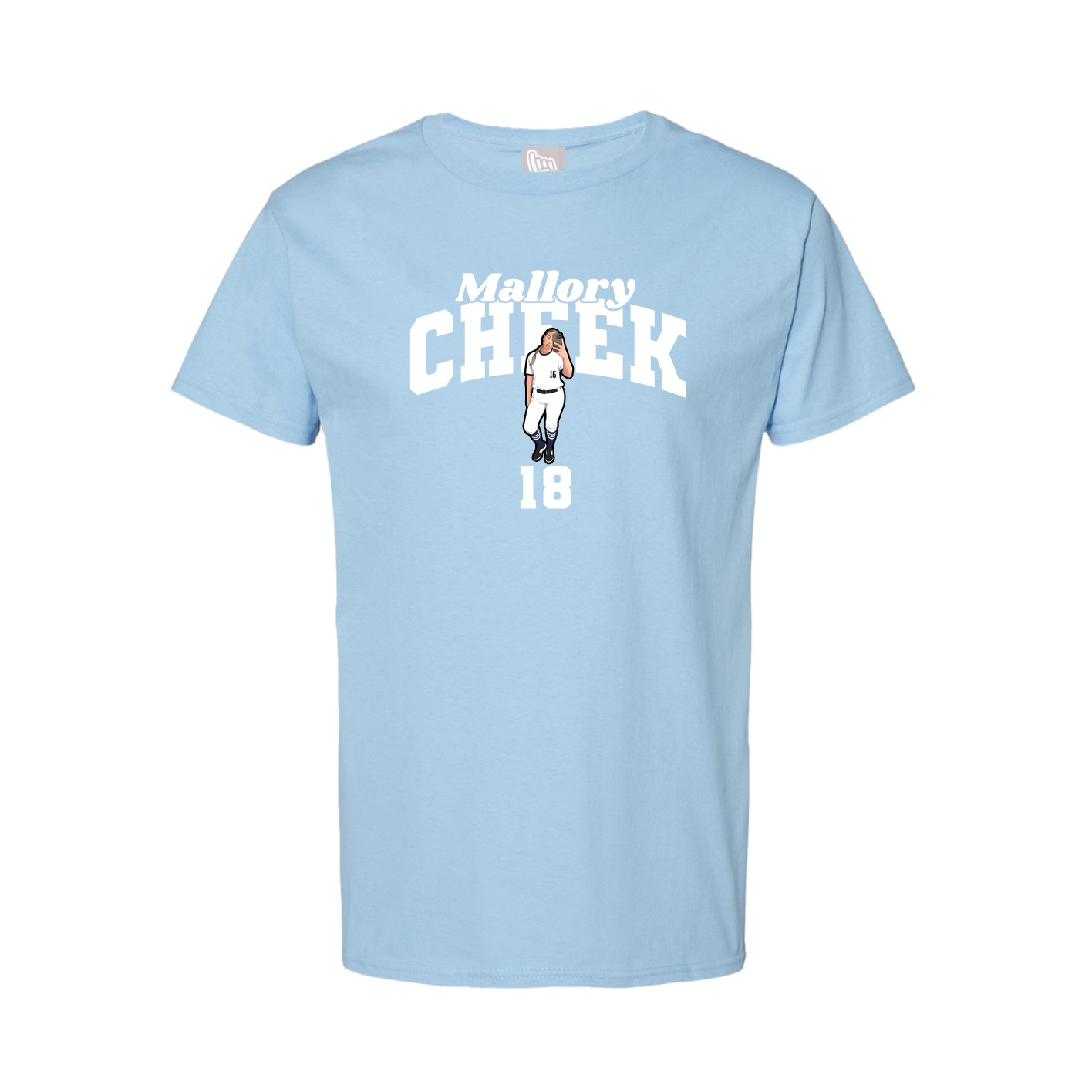 Youth Tee — Signature Arch in Light Blue