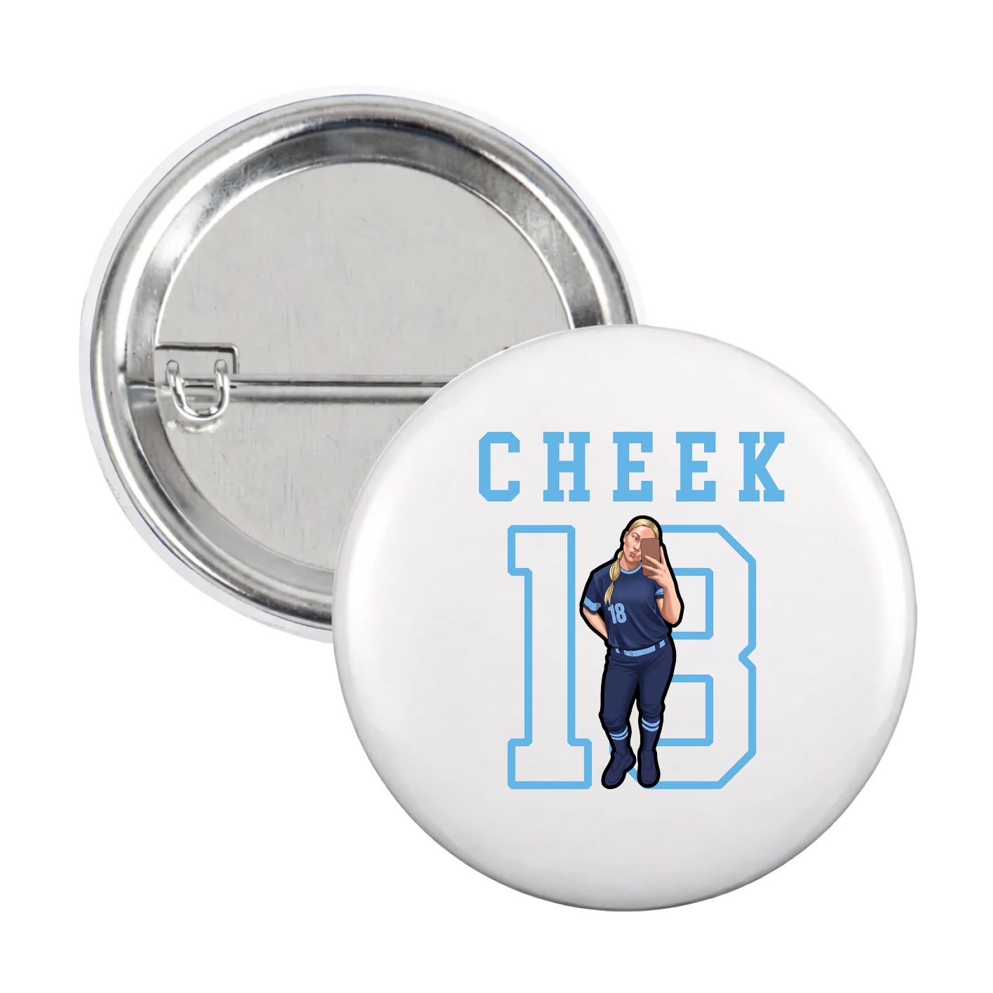Game Day Button — Shirsey in White