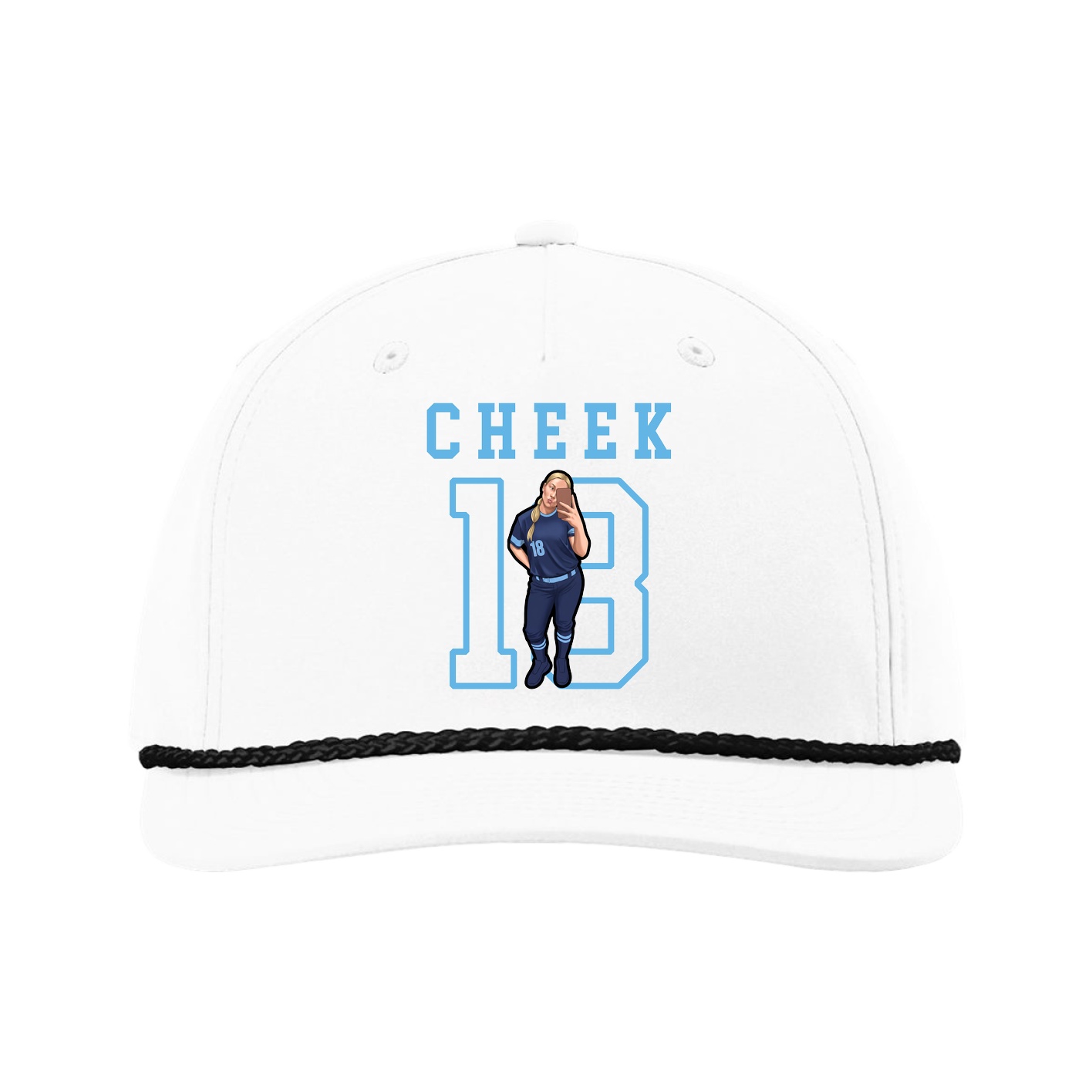 Five-Panel Classic Rope Cap — Shirsey in White