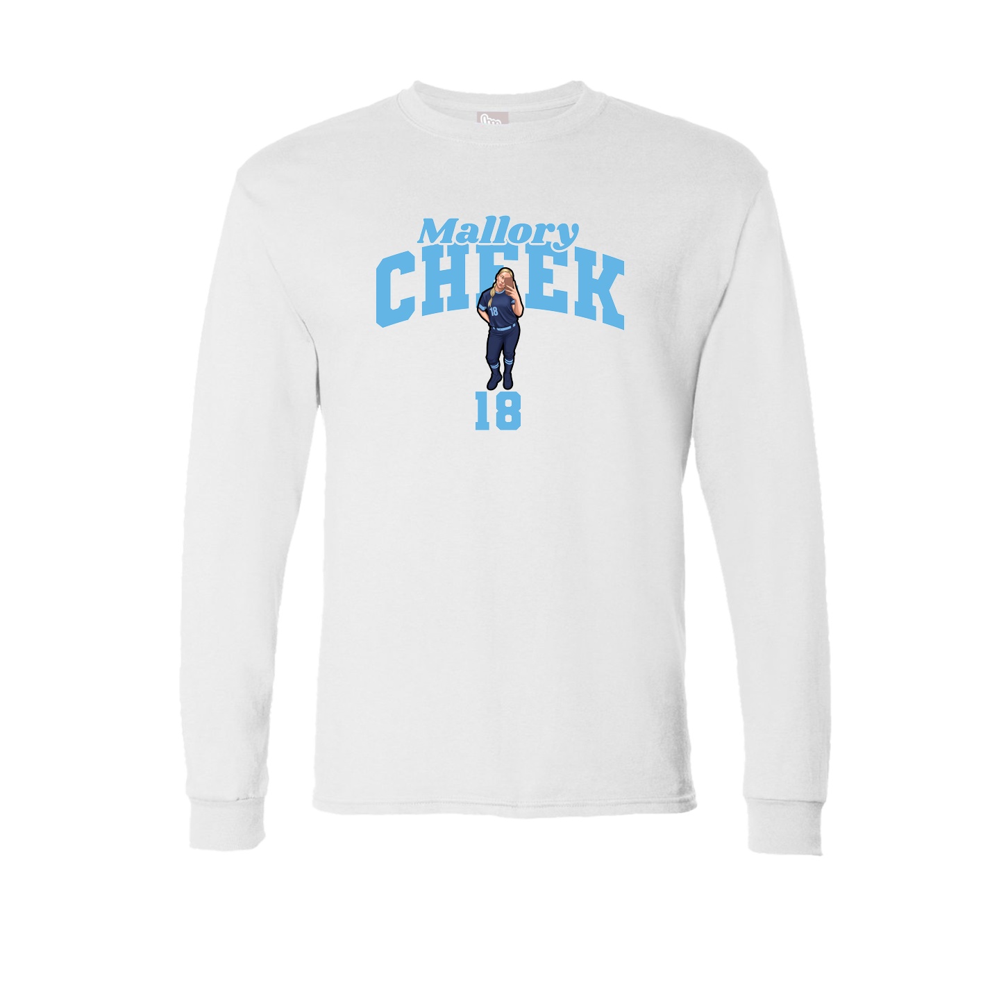 Long Sleeve Tee — Signature Arch in White