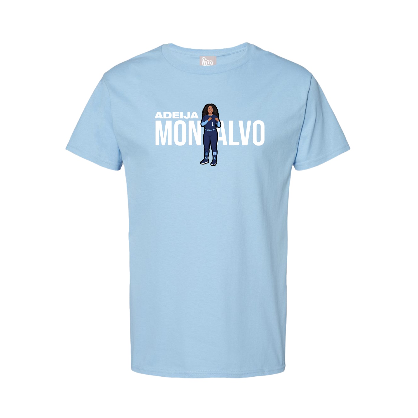 Tee — Player Name in Light Blue