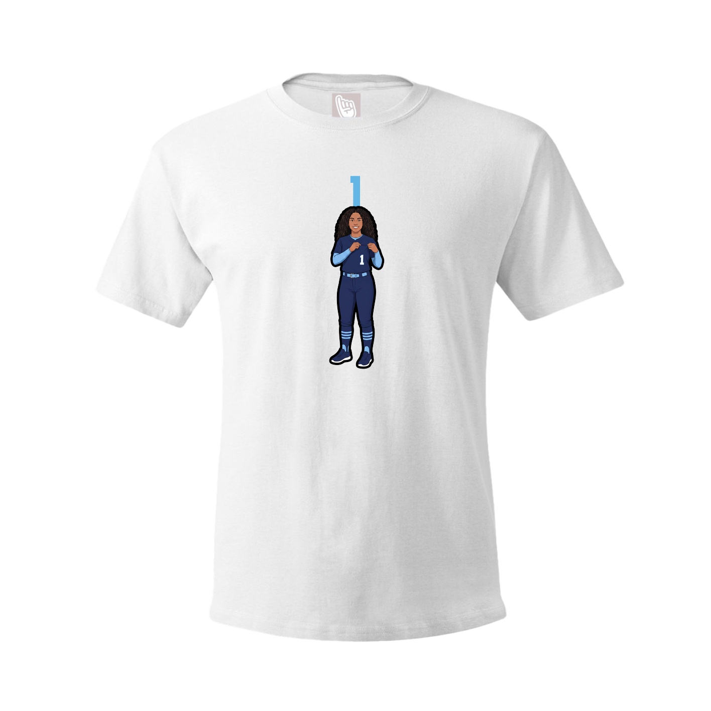 Tee — Number Top in White