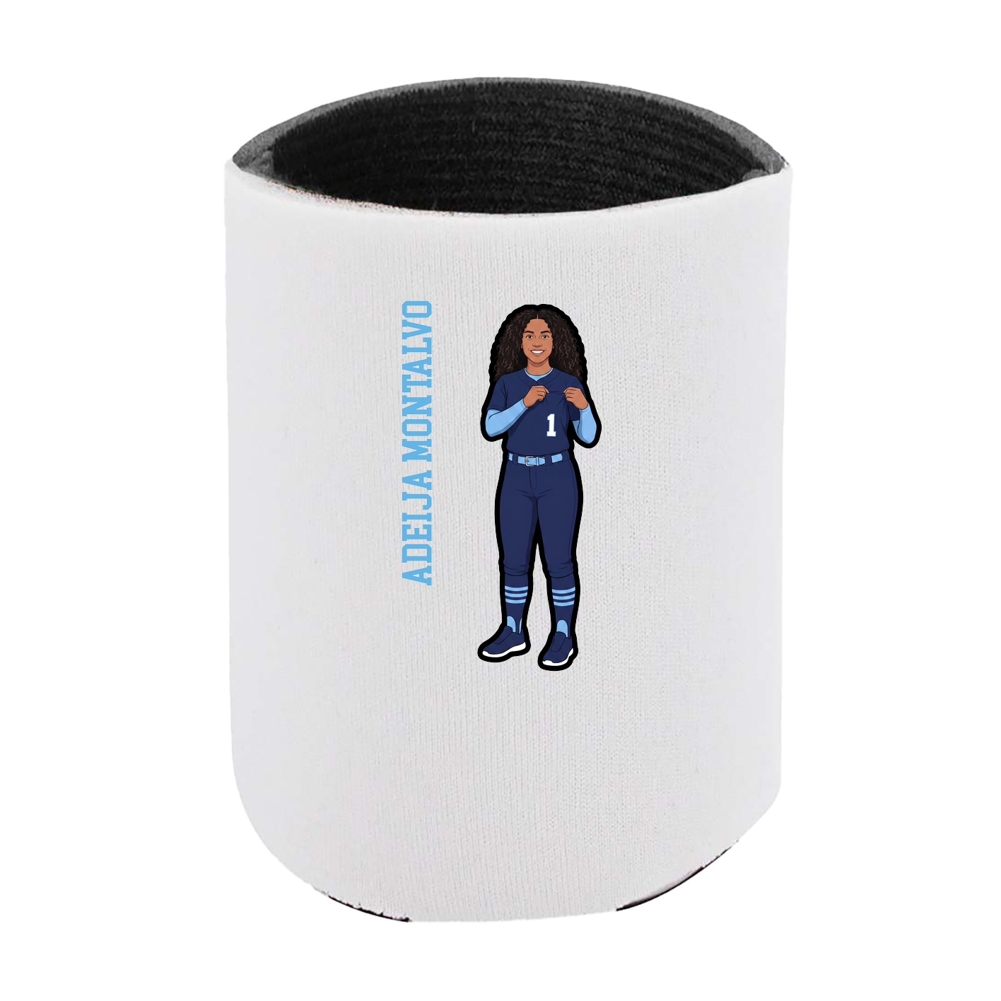 Can Holder — Name Vertical in White