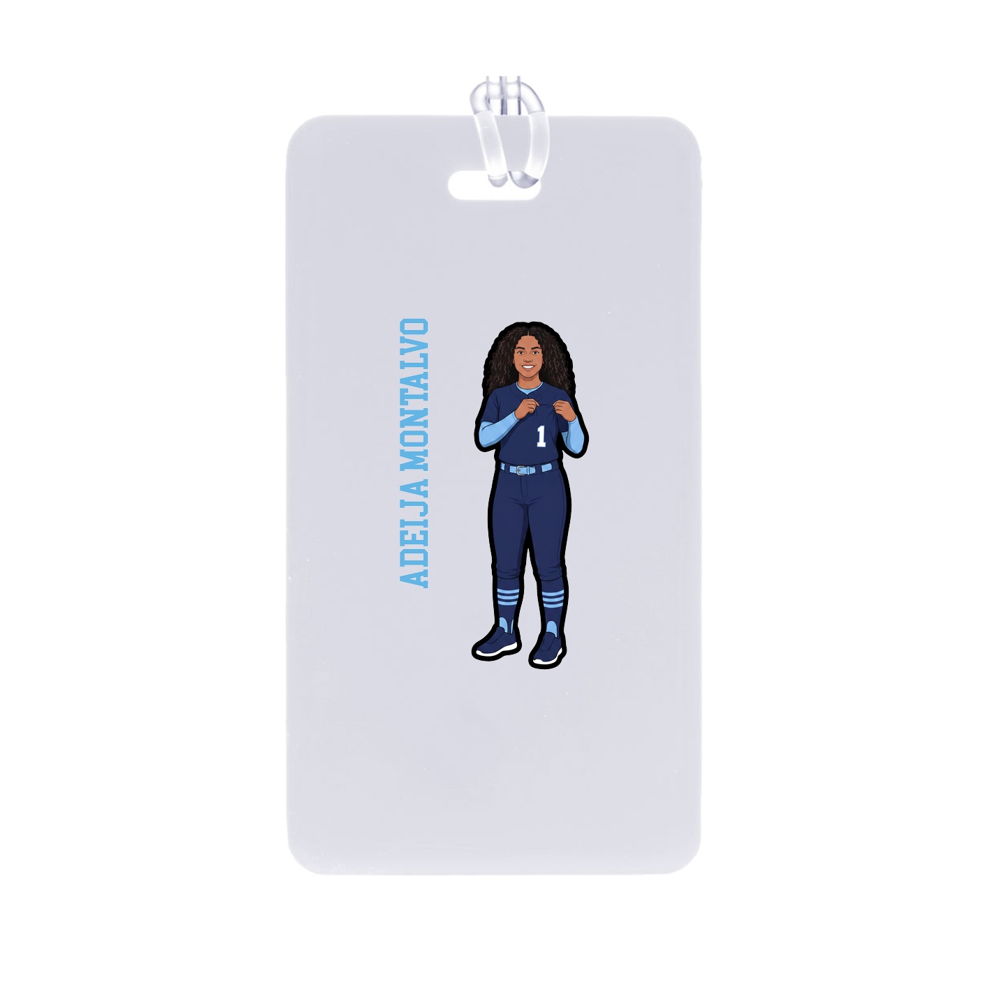 Bag Tag — Name Vertical in Classic