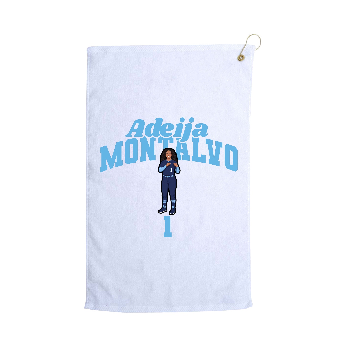 Golf Towel — Signature Arch in White