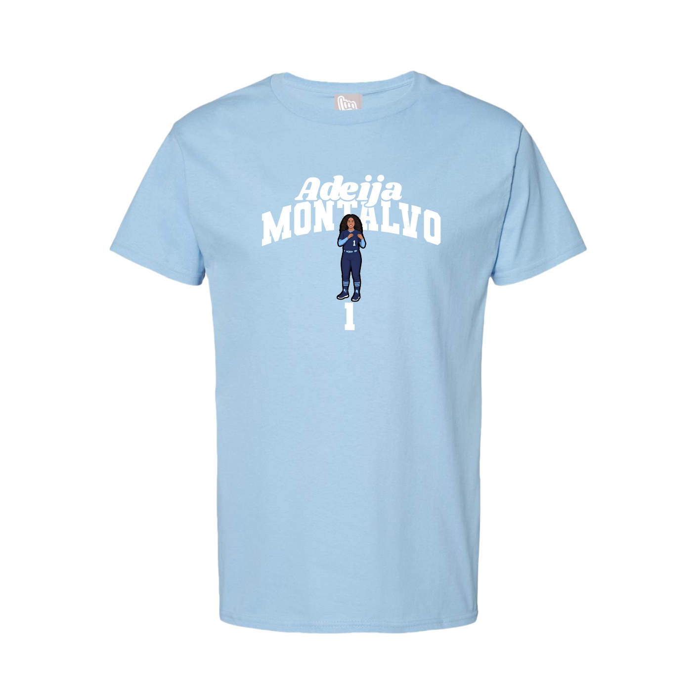 Youth Tee — Signature Arch in Light Blue