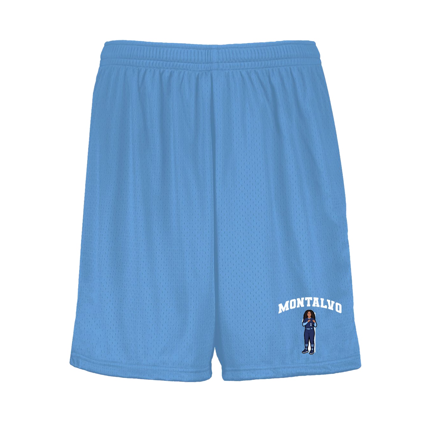 Shorts — Number in Light Blue