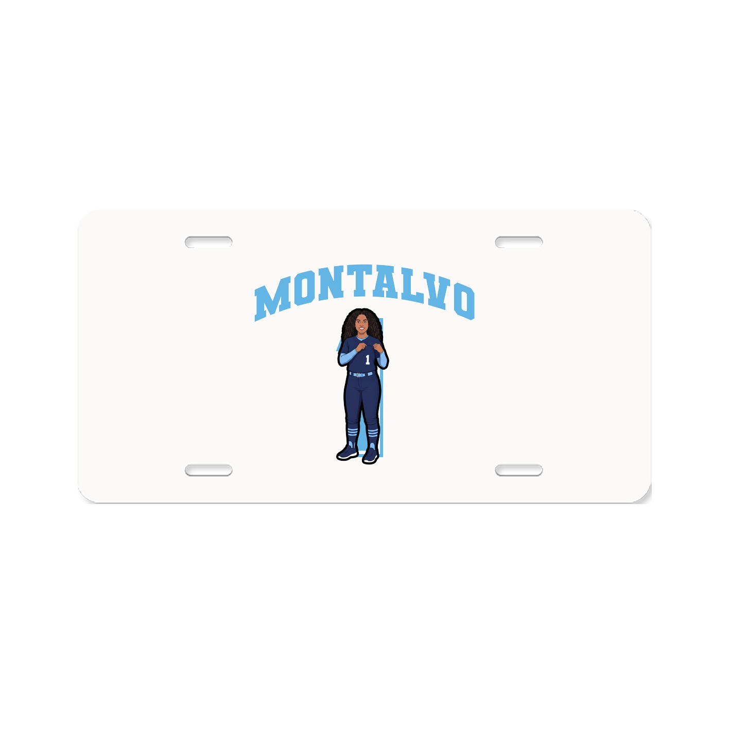 License Plate — Number in Classic