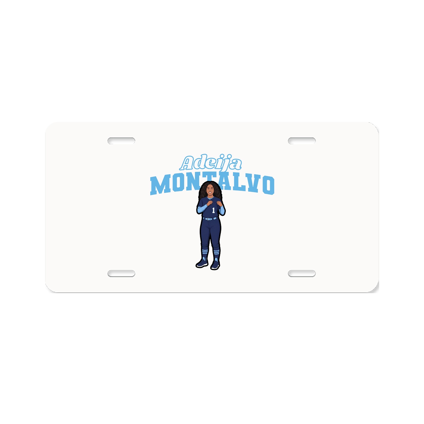 License Plate — Name Arch in Classic