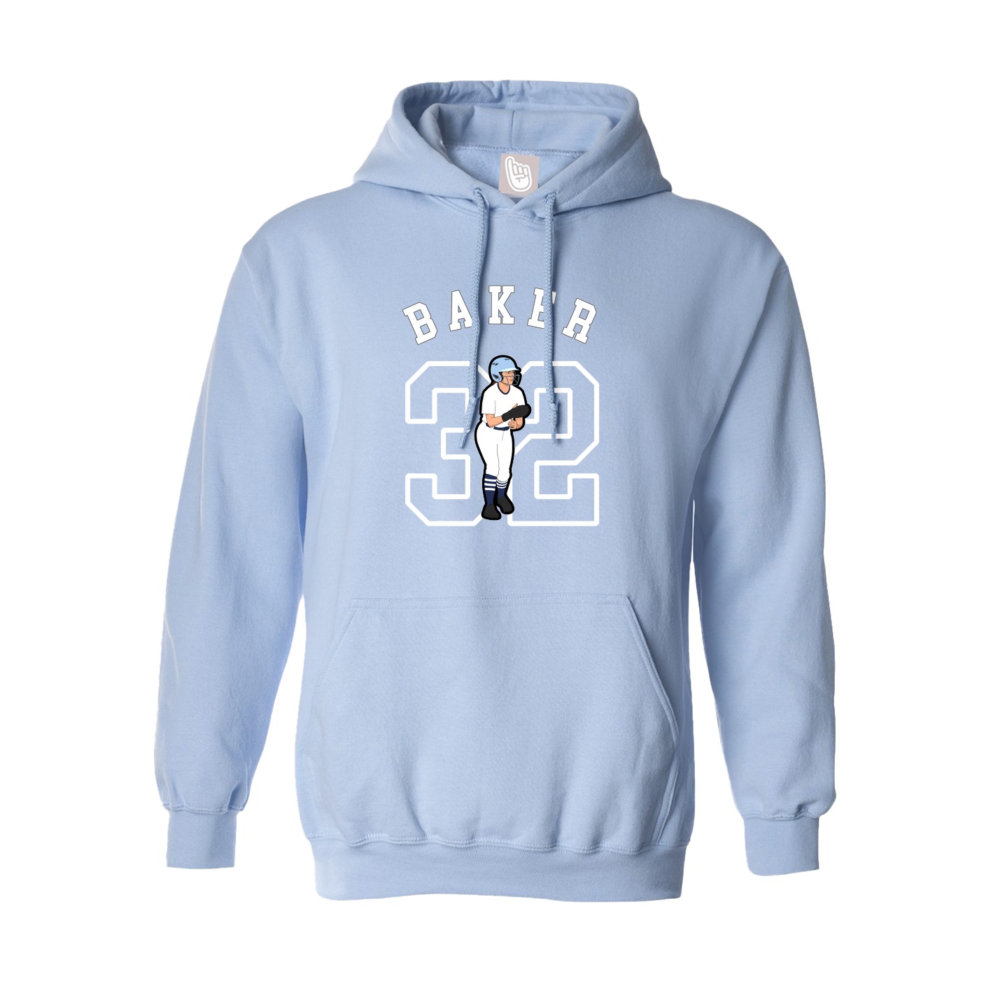 Hoodie — Shirsey Arch in Light Blue