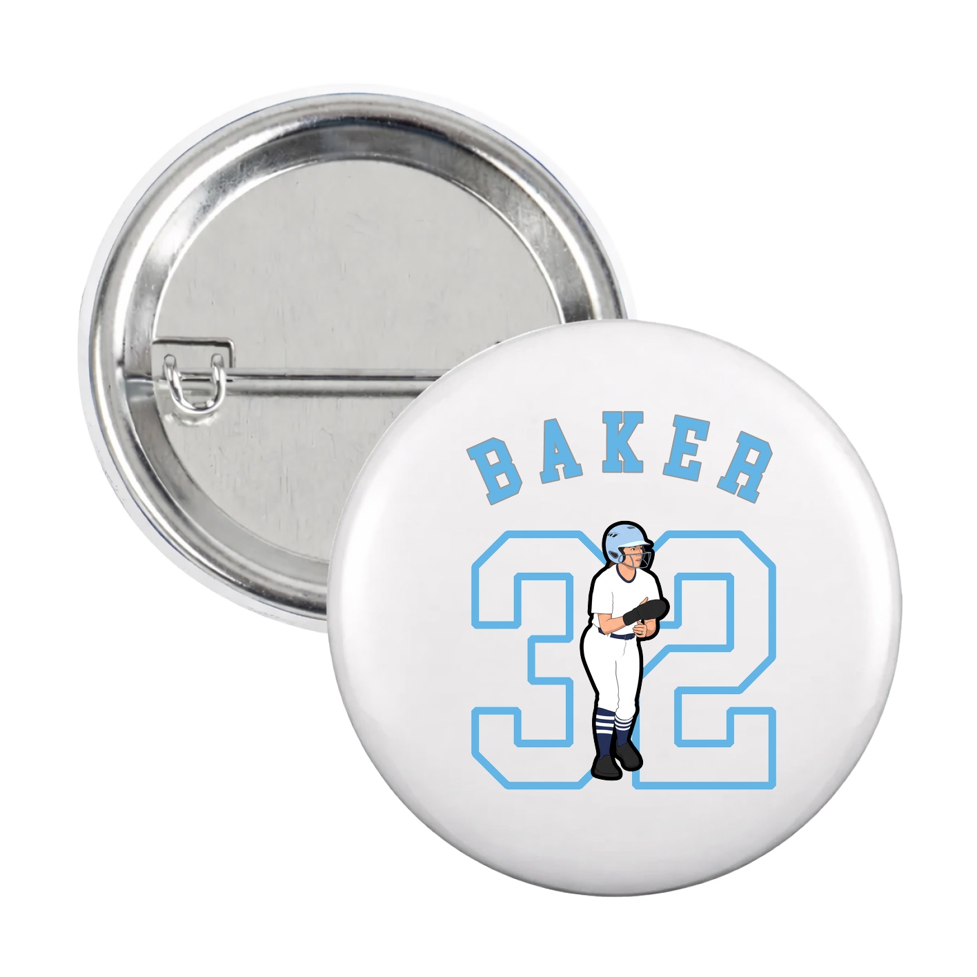Game Day Button — Shirsey Arch in White