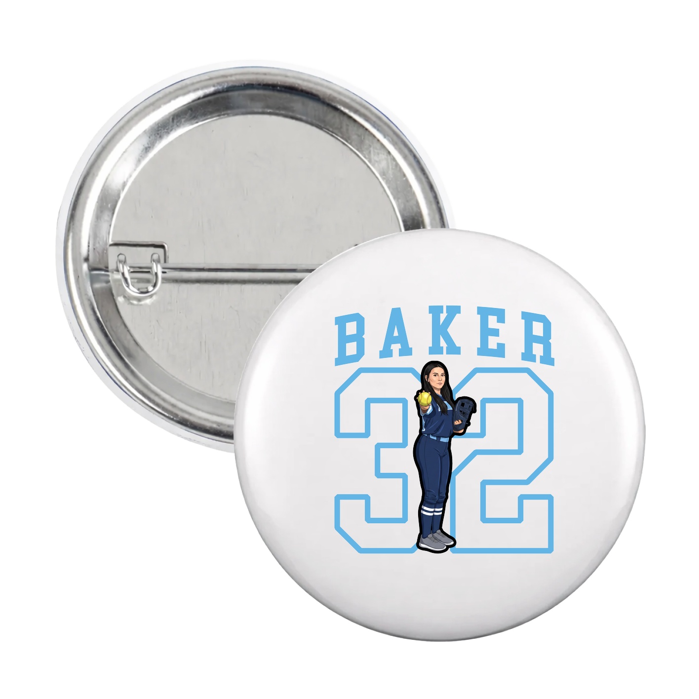 Game Day Button — Shirsey in White