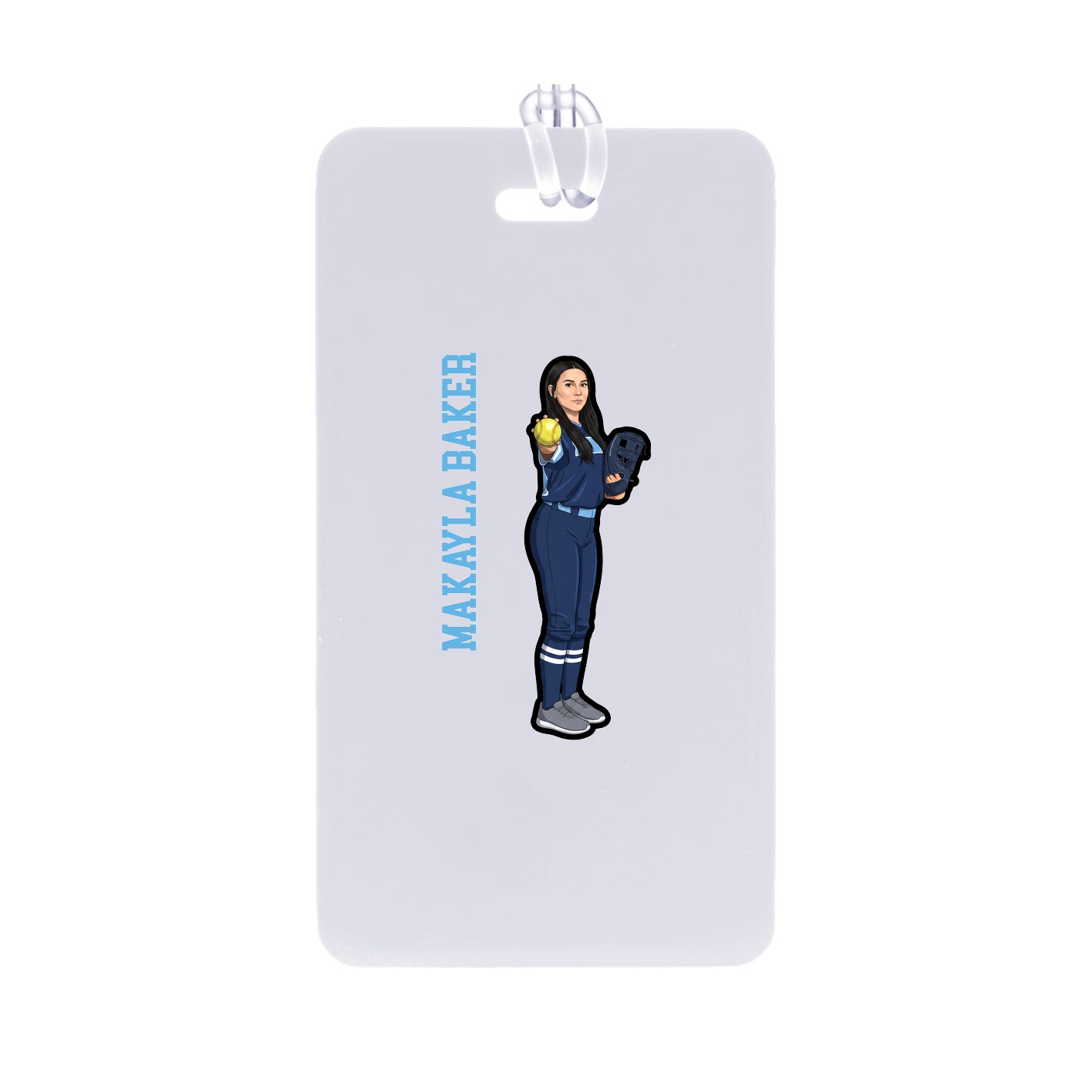 Bag Tag — Name Vertical in Classic