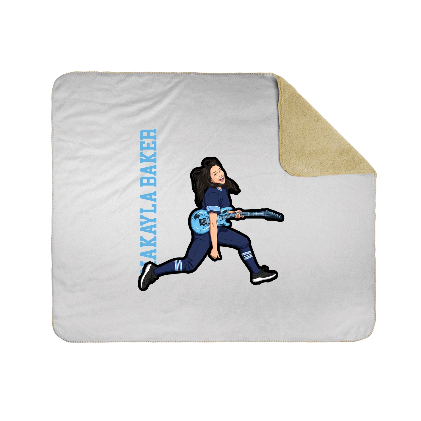 50x60 Sherpa Lined Throw Blanket