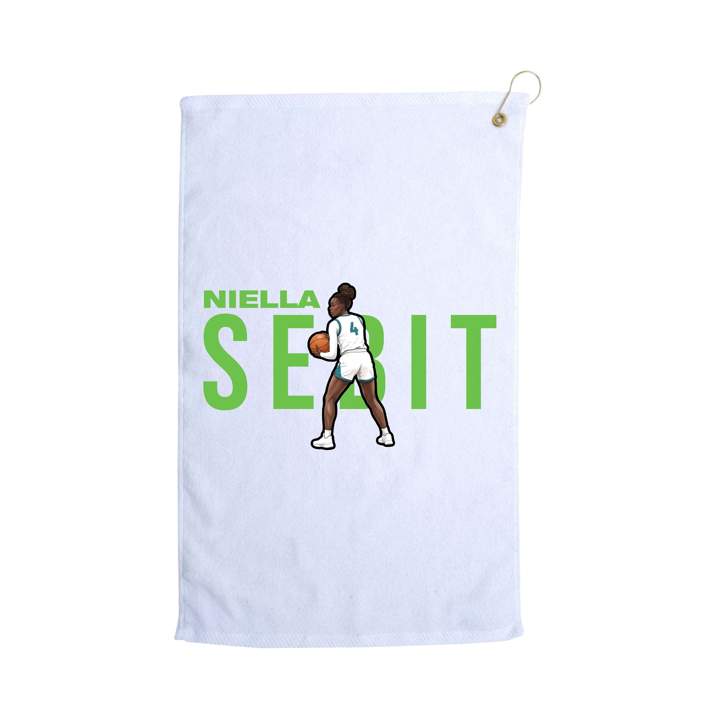 Golf Towel — Player Name in White