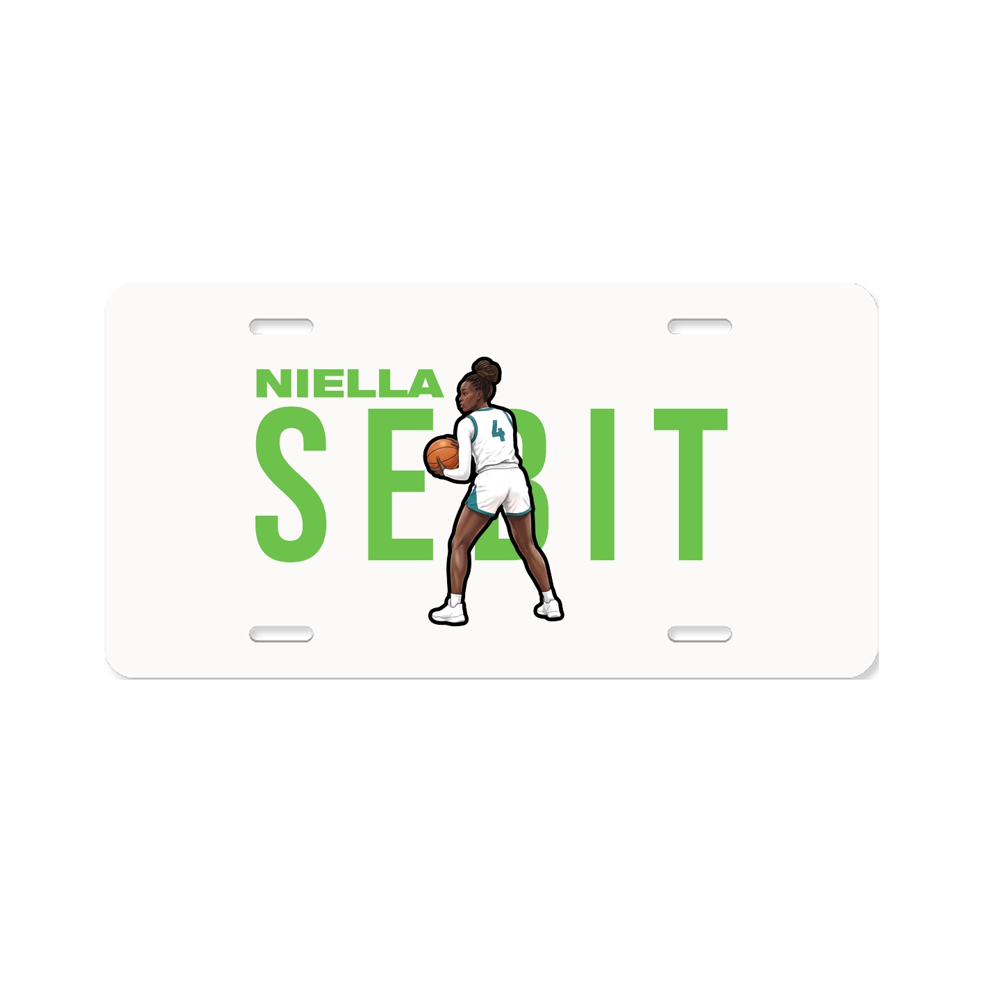 License Plate — Player Name in Classic