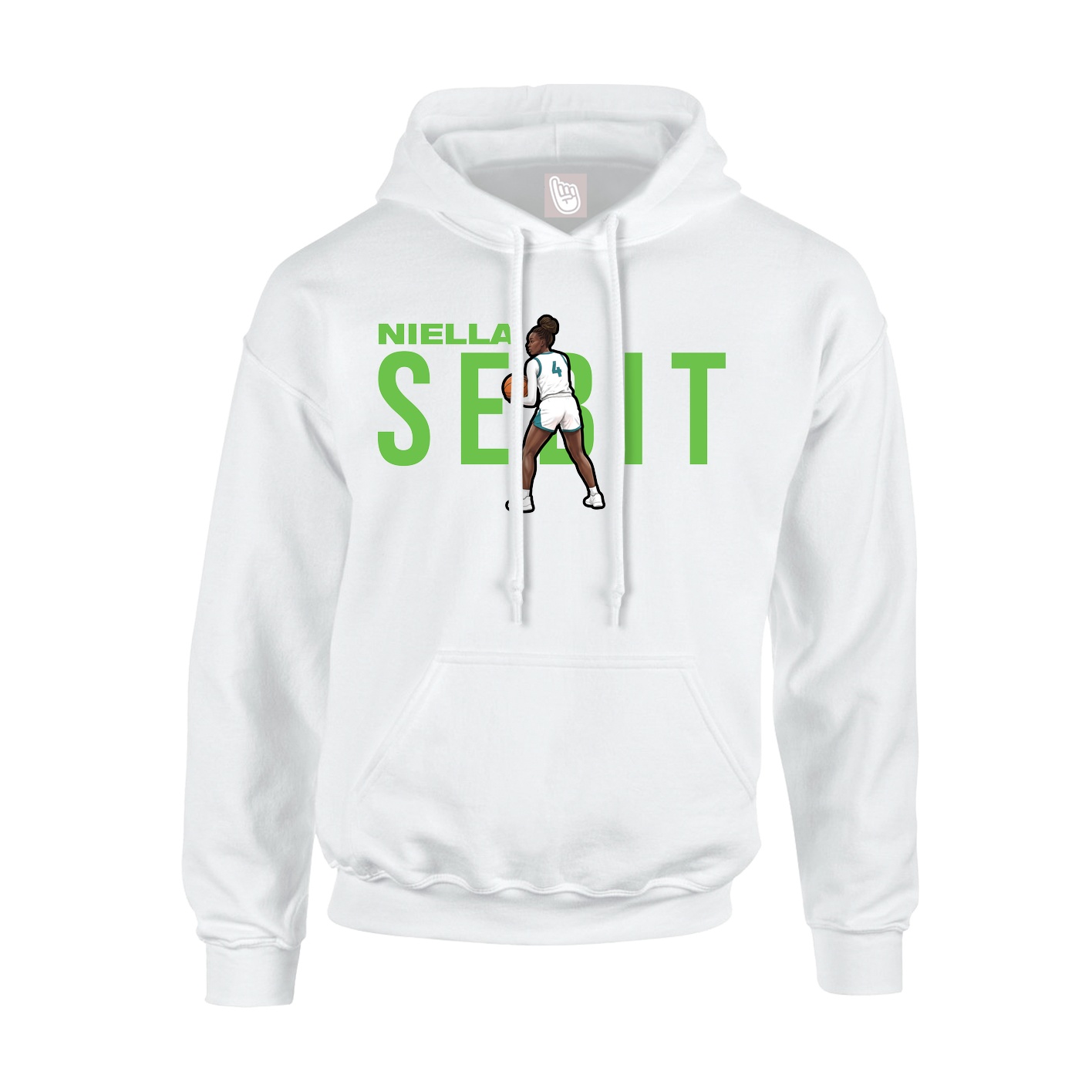 Hoodie — Player Name in White