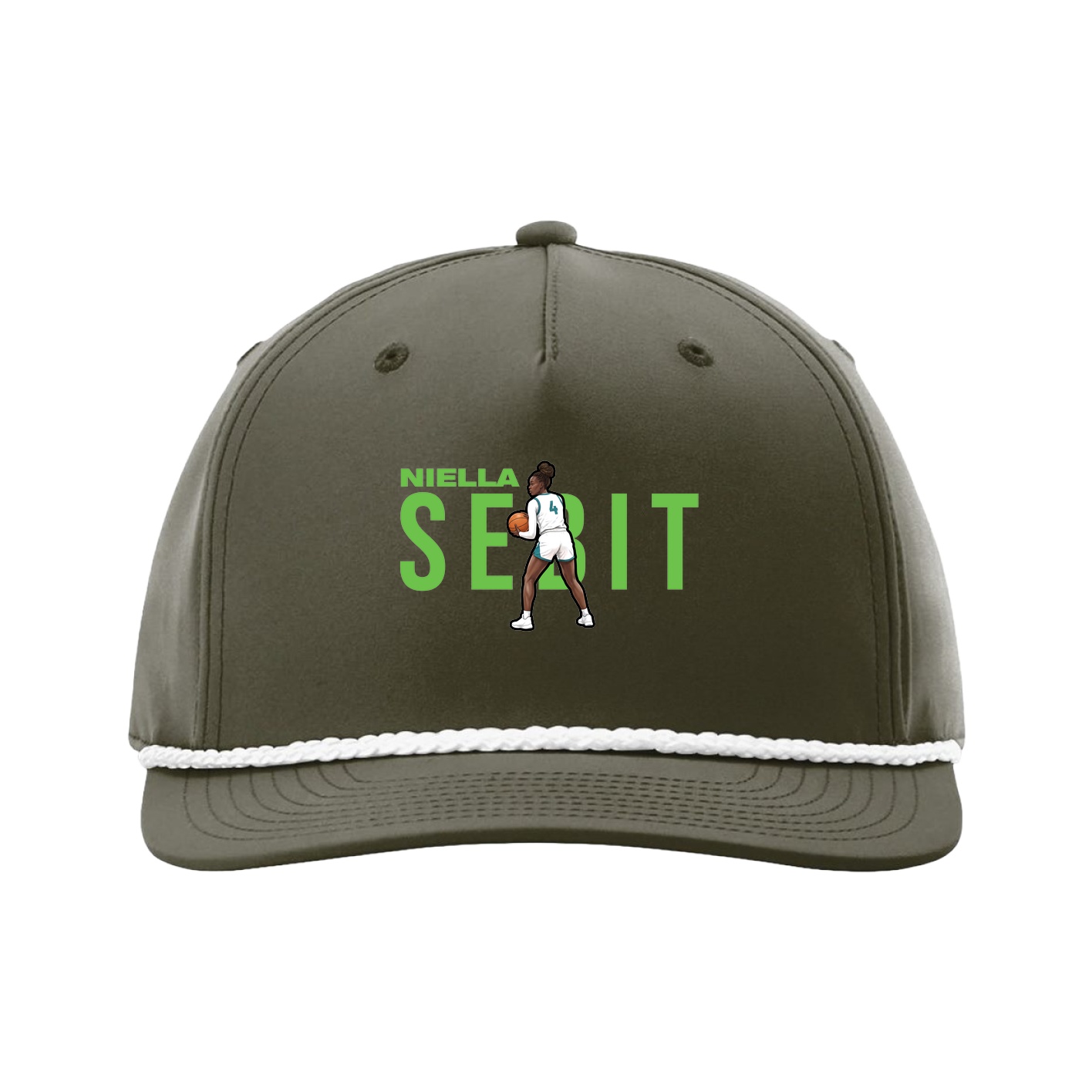 Five-Panel Classic Rope Cap — Player Name in Green