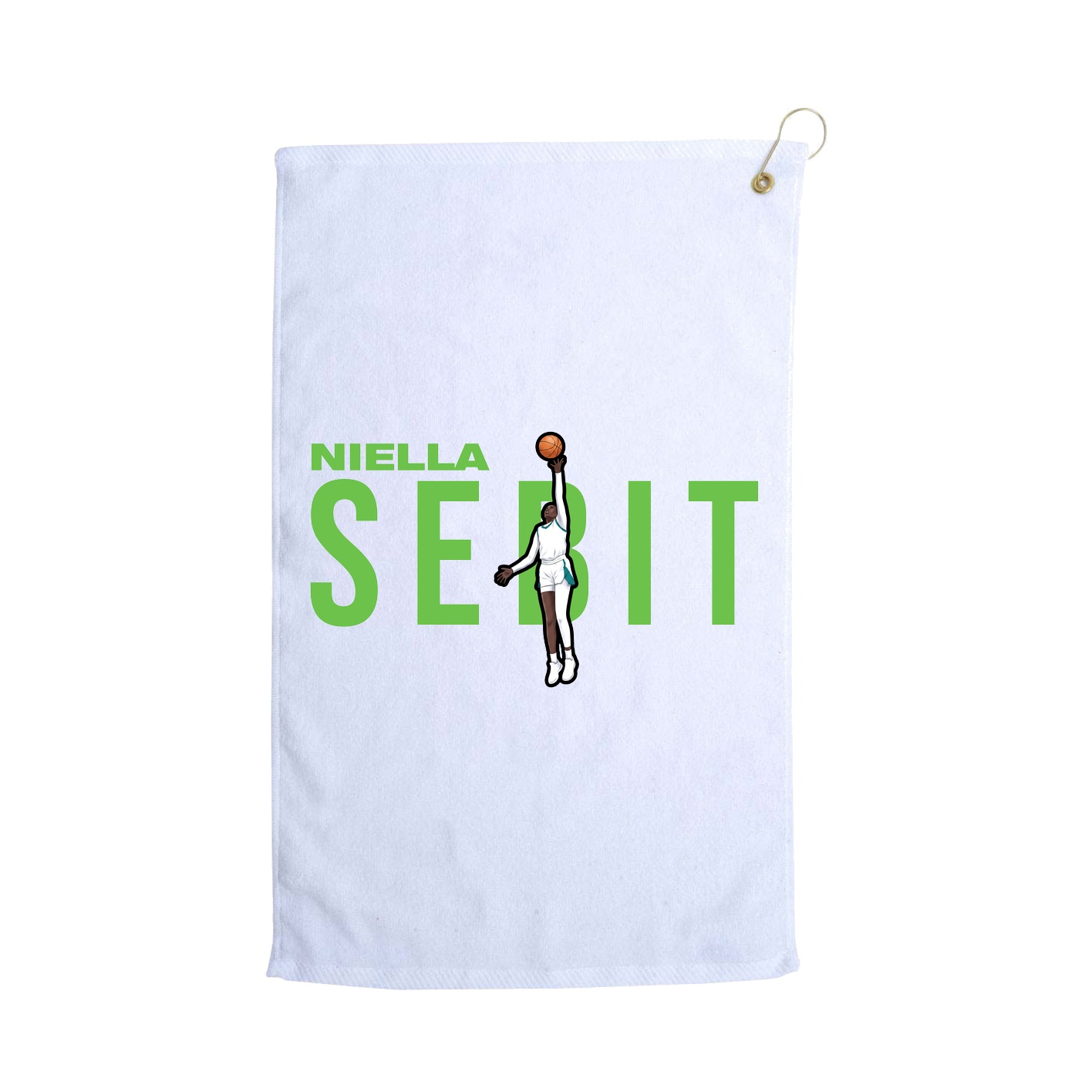 Golf Towel — Player Name in White