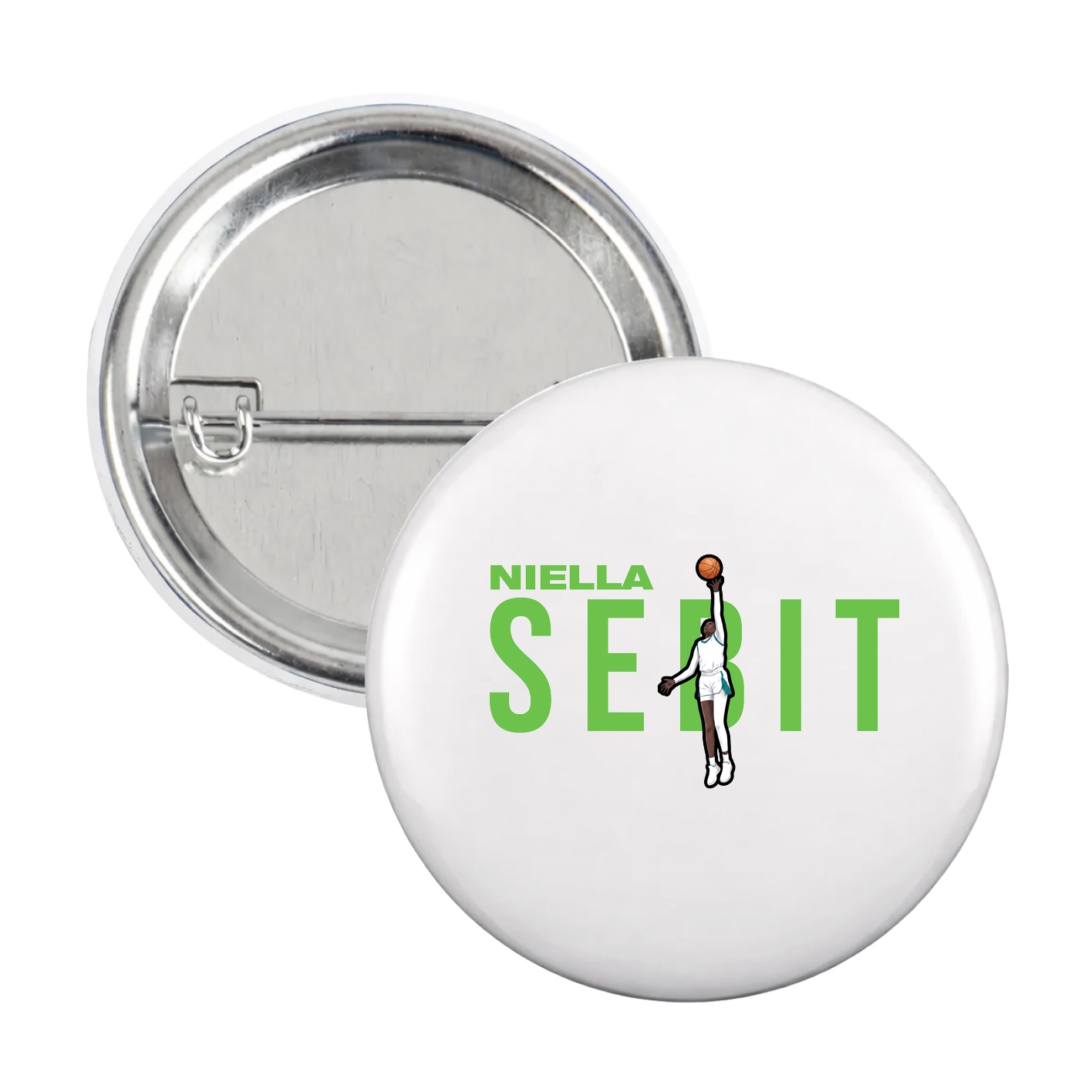 Game Day Button — Player Name in White
