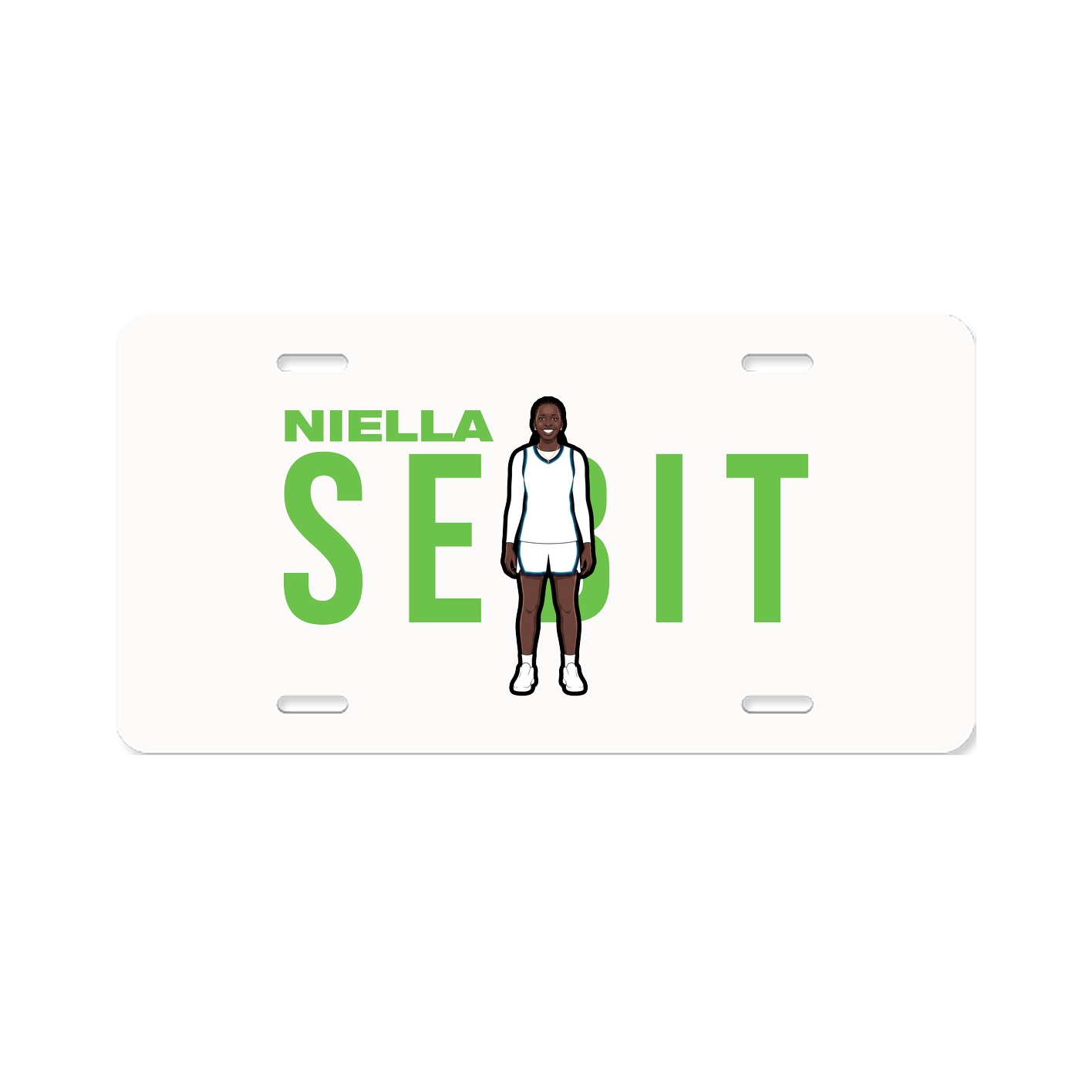 License Plate — Player Name in Classic