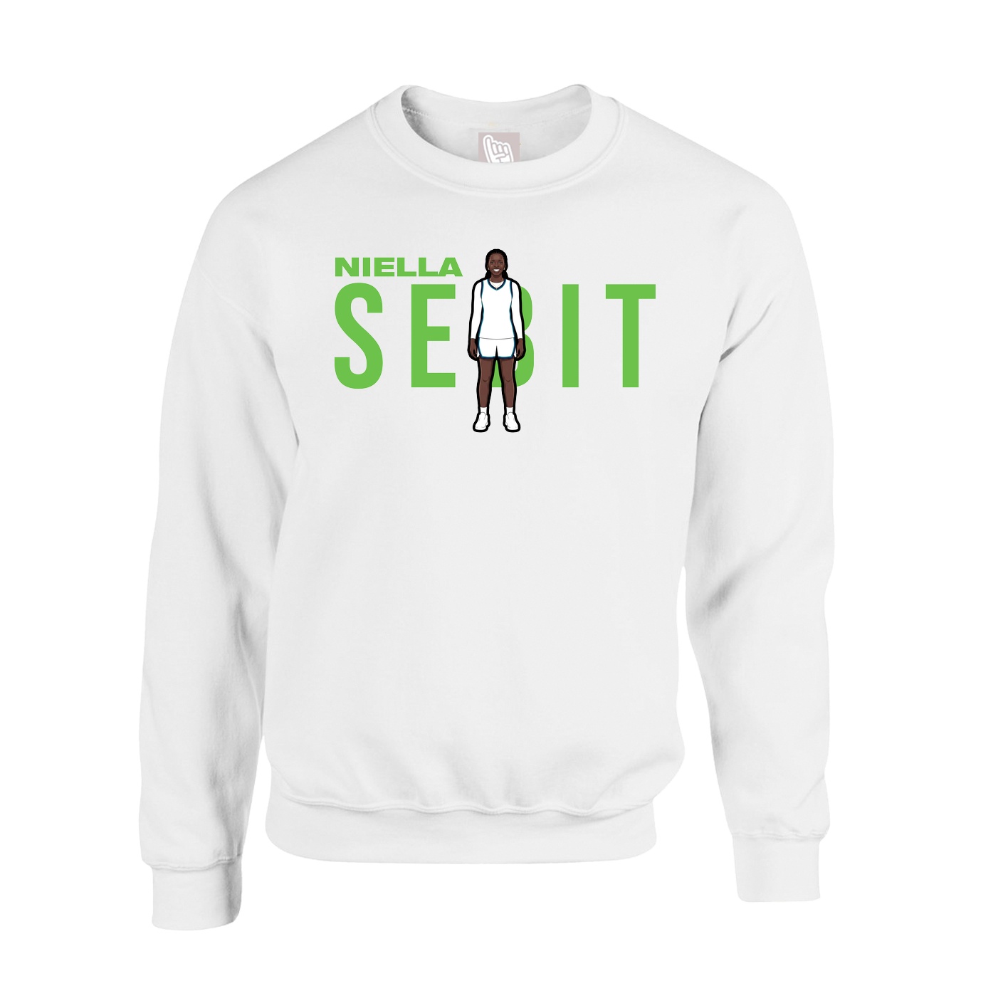 Fleece Crew — Player Name in White
